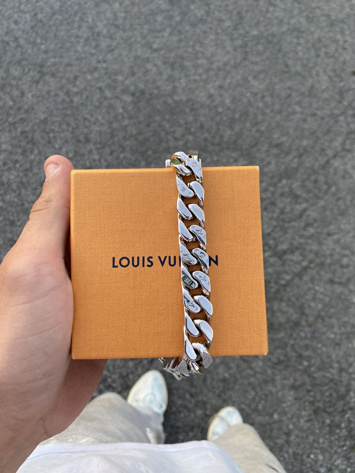 Louis Vuitton Louis Vuitton Cuban bracelet | Grailed