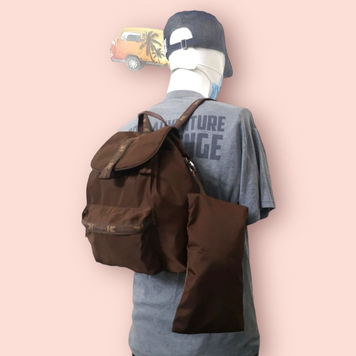 Designer × Hiroko Koshino Homme × Japanese Brand HIROKO KOSHINO DAILY BACKPACK WITH POUCH Size ONE SIZE - 1 Thumbnail