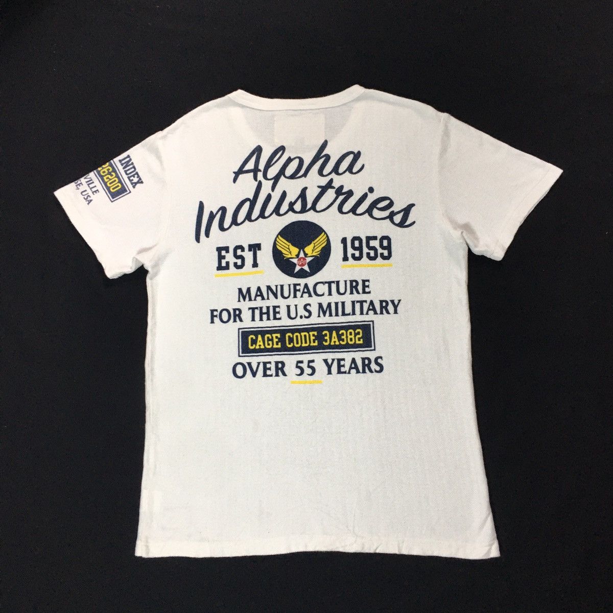 Alpha Industries × Japanese Brand Alpha Industries Us Military Herringbone Twill Tshirt Size US M / EU 48-50 / 2 - 1 Thumbnail