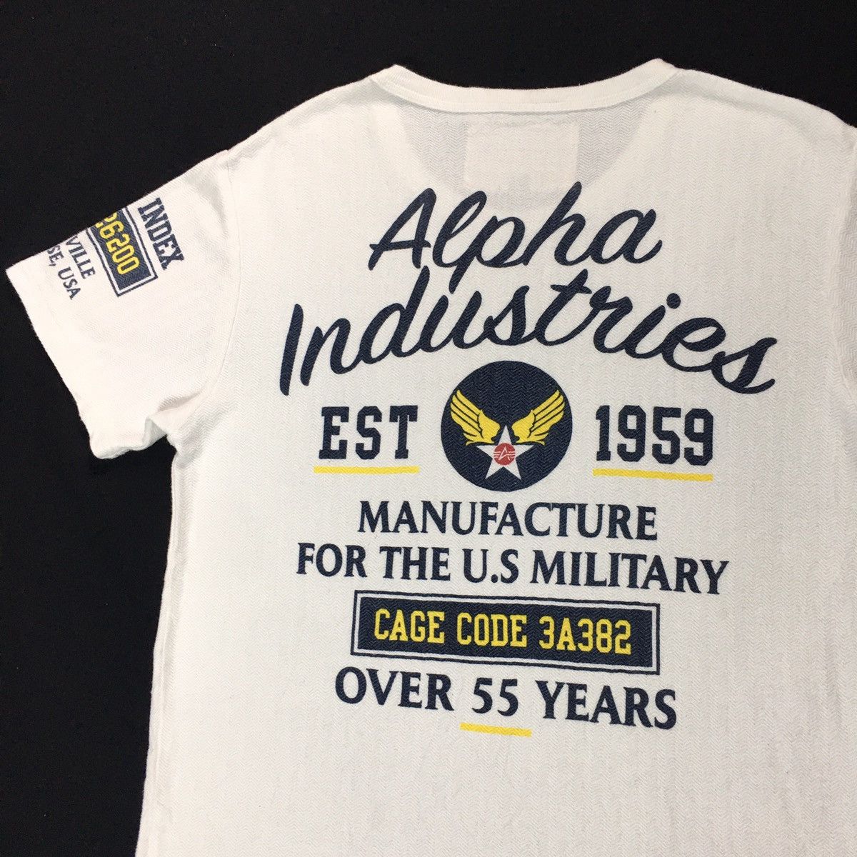 Alpha Industries × Japanese Brand Alpha Industries Us Military Herringbone Twill Tshirt Size US M / EU 48-50 / 2 - 4 Thumbnail