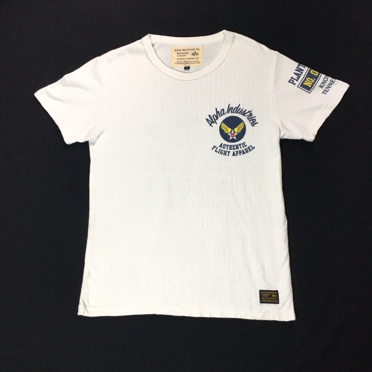 Alpha Industries × Japanese Brand Alpha Industries Us Military Herringbone Twill Tshirt Size US M / EU 48-50 / 2 - 2 Thumbnail