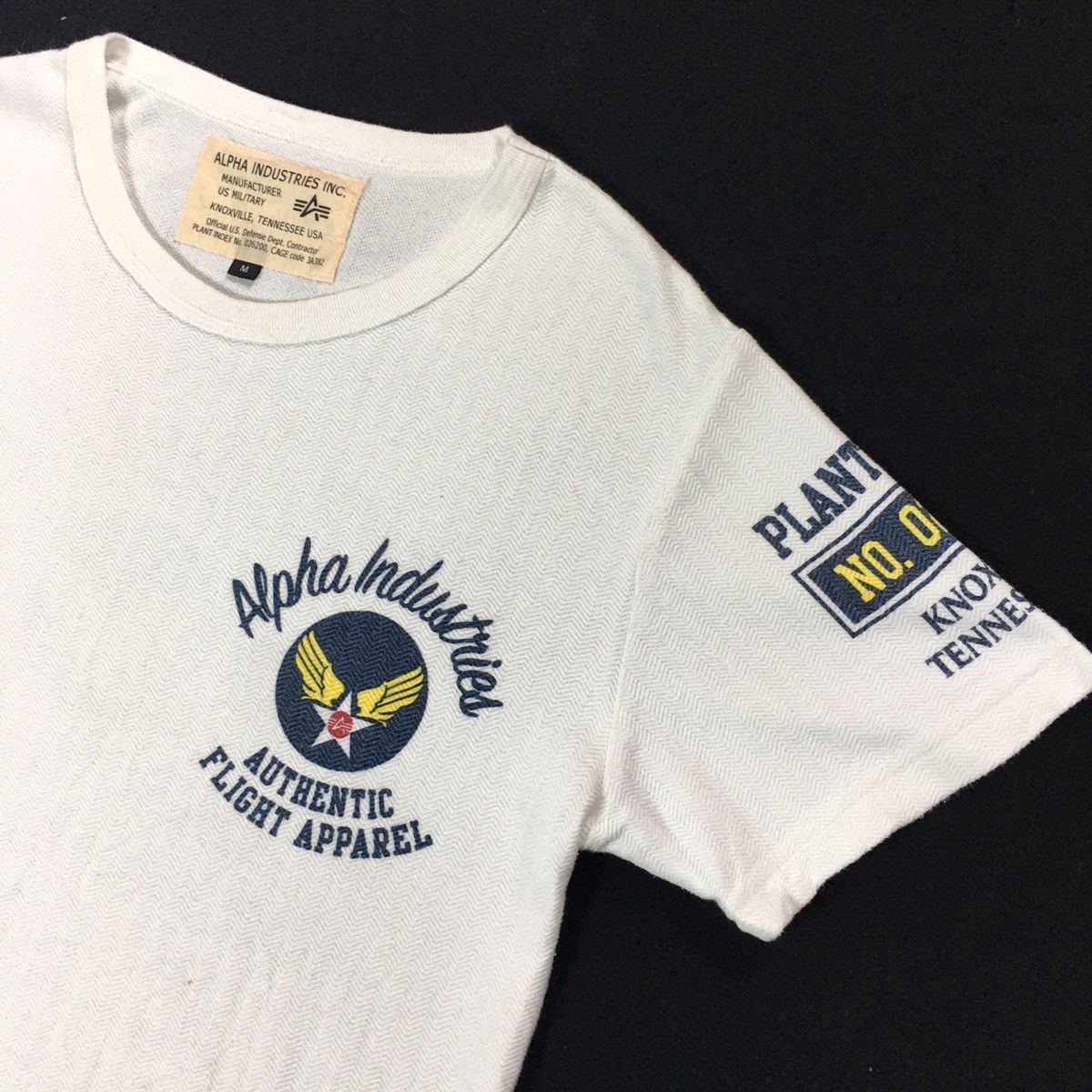 Alpha Industries × Japanese Brand Alpha Industries Us Military Herringbone Twill Tshirt Size US M / EU 48-50 / 2 - 3 Thumbnail