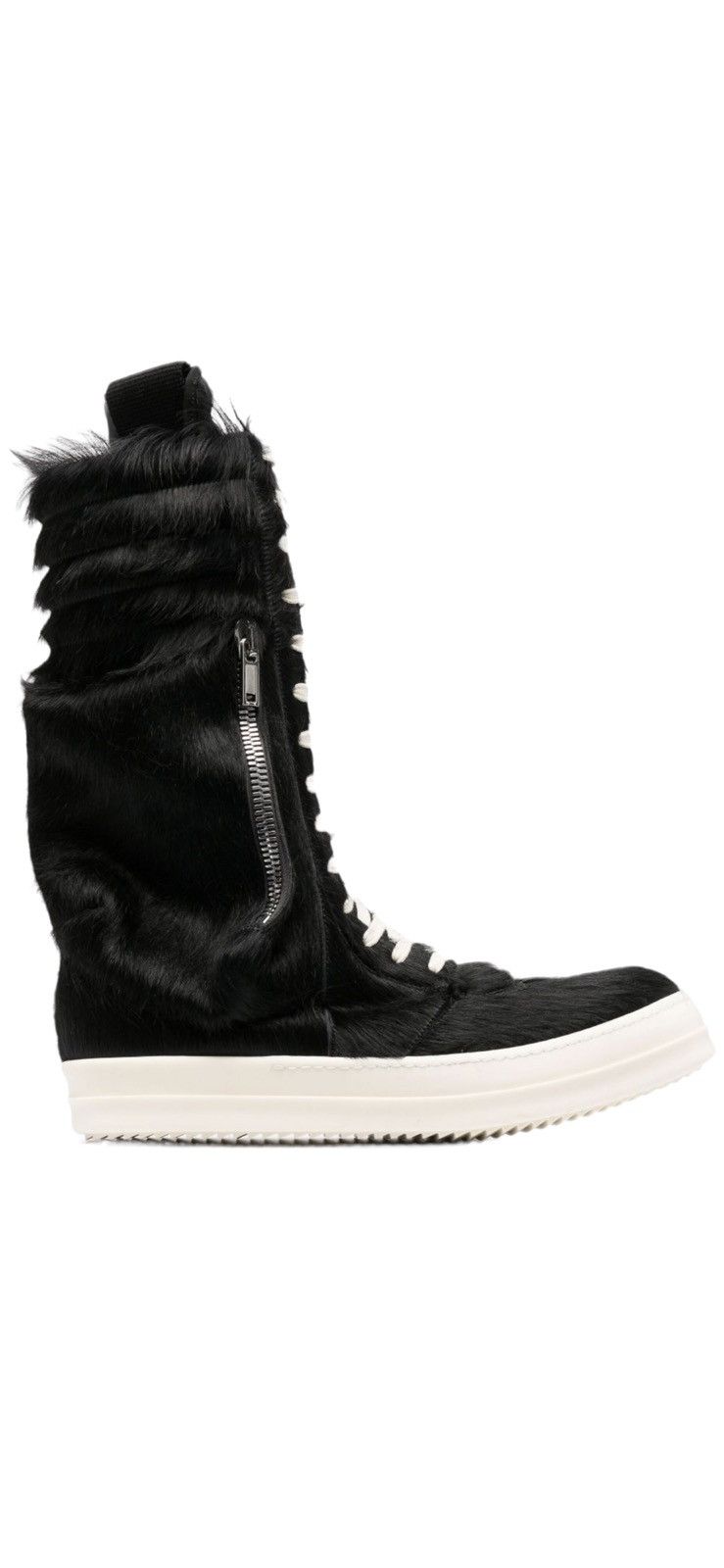 Rick Owens Pony Hair Boots Grille Pony-style Calfskin Boots Rick