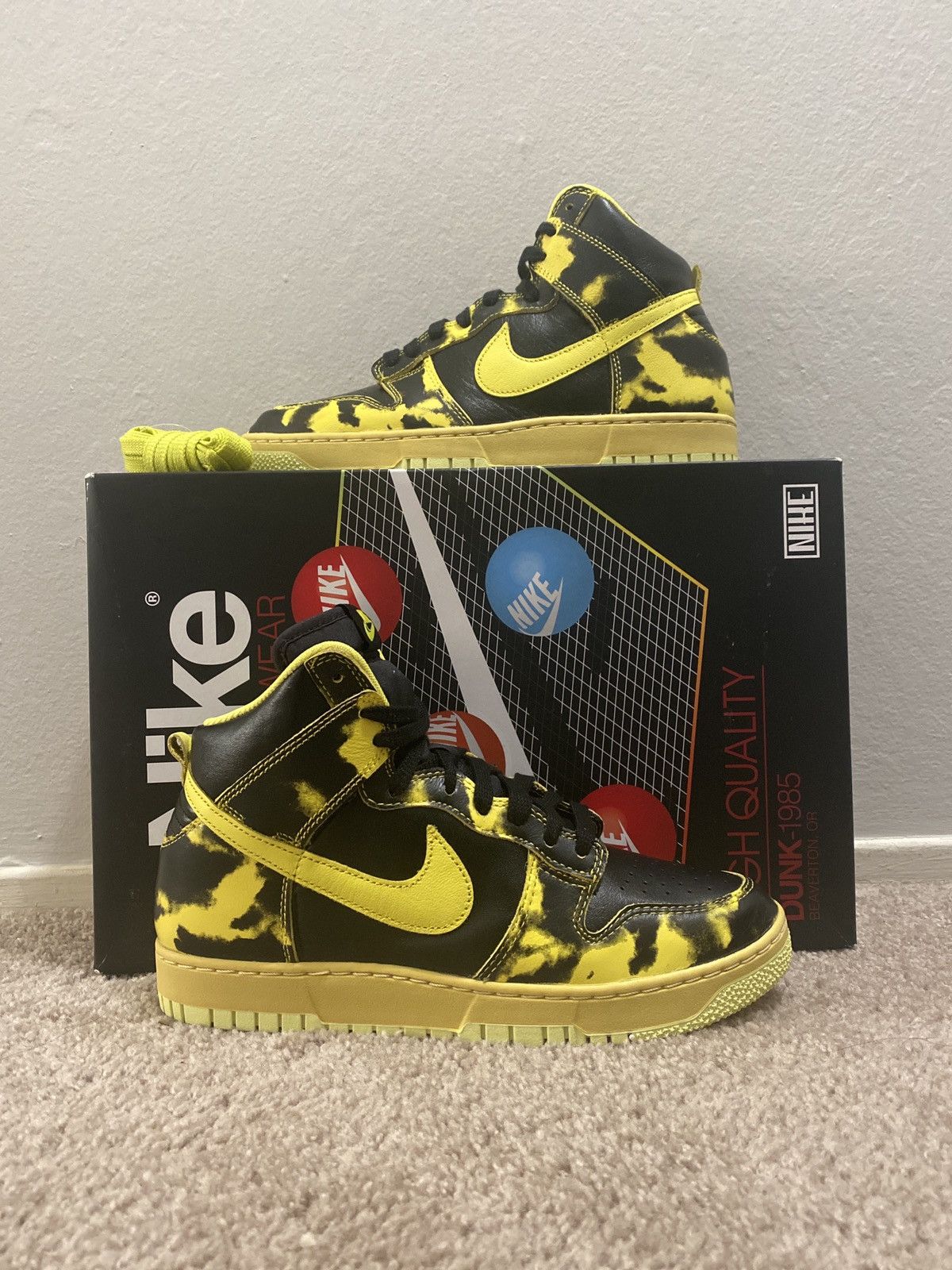 Nike Nike Dunk High 1985 SP Yellow Strike Yellow Acid 2022 Size 9