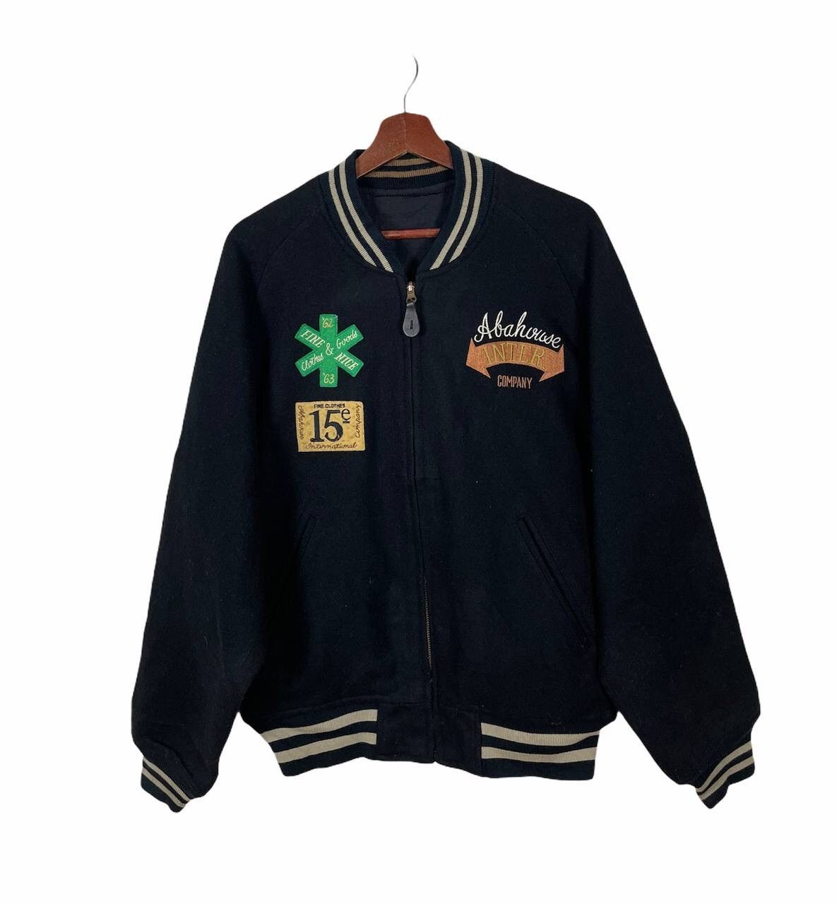 ABAHOUSE Vintage Reversible Varsity Jacket Abahouse Wool Biggest Logo Size US XL / EU 56 / 4 - 3 Thumbnail