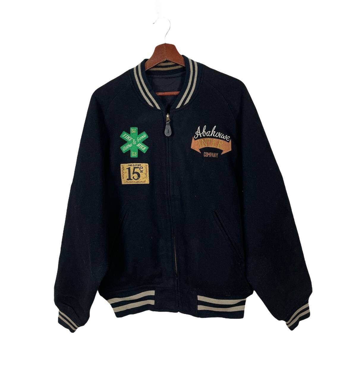 ABAHOUSE Vintage Reversible Varsity Jacket Abahouse Wool Biggest Logo Size US XL / EU 56 / 4 - 6 Thumbnail
