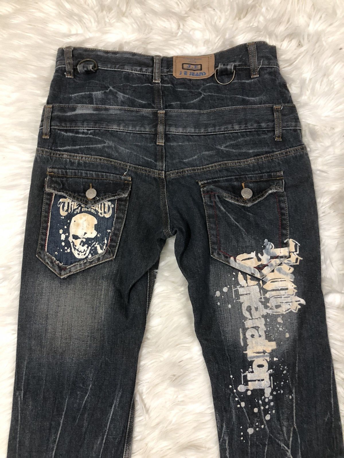 Japanese Brand × Seditionaries Japanese double waist denim punk/seditionaries skull ☠️ Size US 32 / EU 48 - 11 Thumbnail