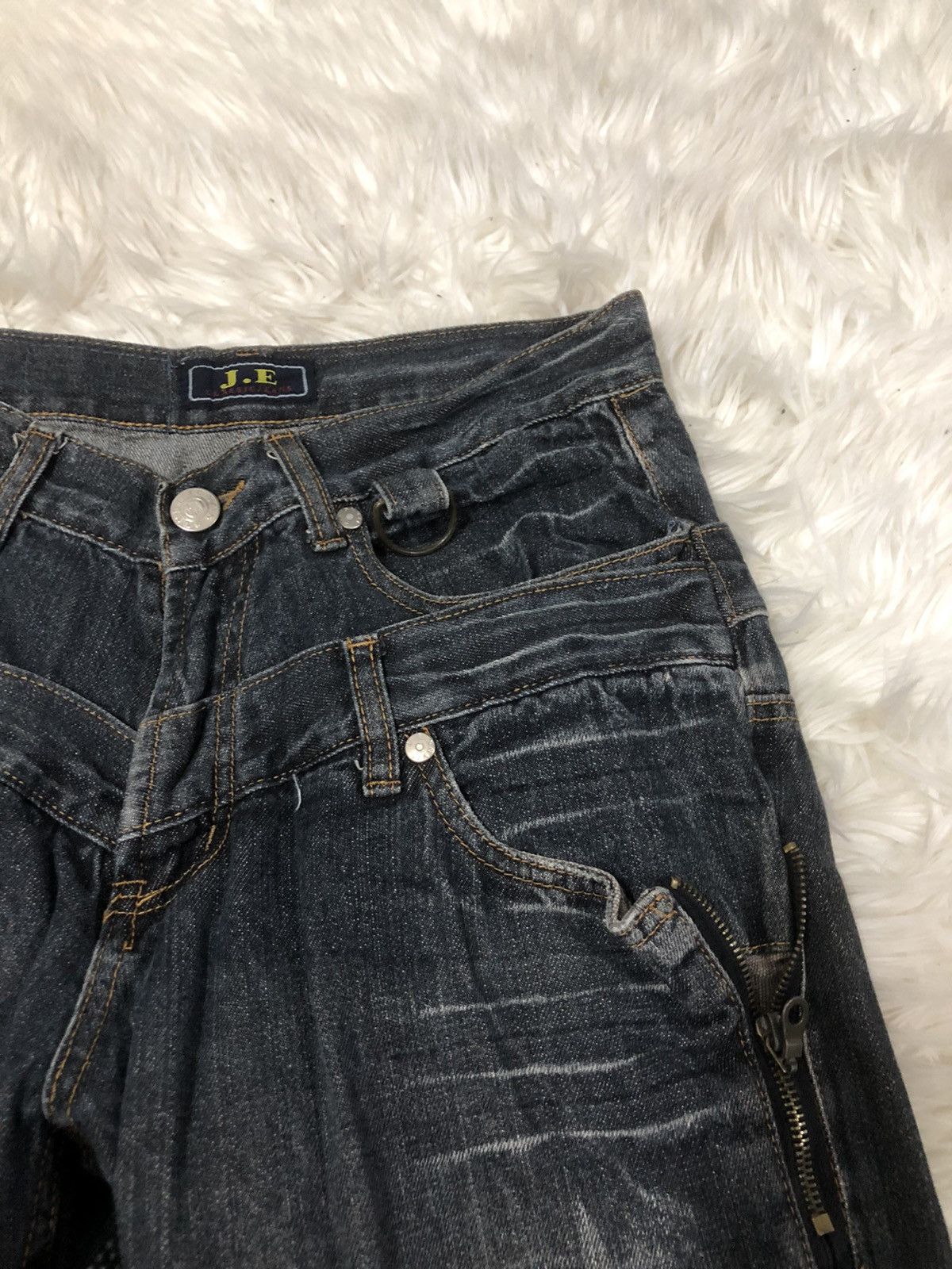 Japanese Brand × Seditionaries Japanese double waist denim punk/seditionaries skull ☠️ Size US 32 / EU 48 - 4 Thumbnail