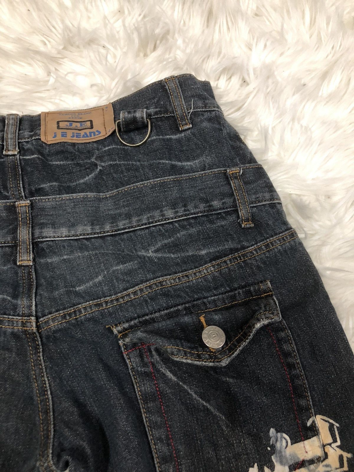 Japanese Brand × Seditionaries Japanese double waist denim punk/seditionaries skull ☠️ Size US 32 / EU 48 - 15 Thumbnail