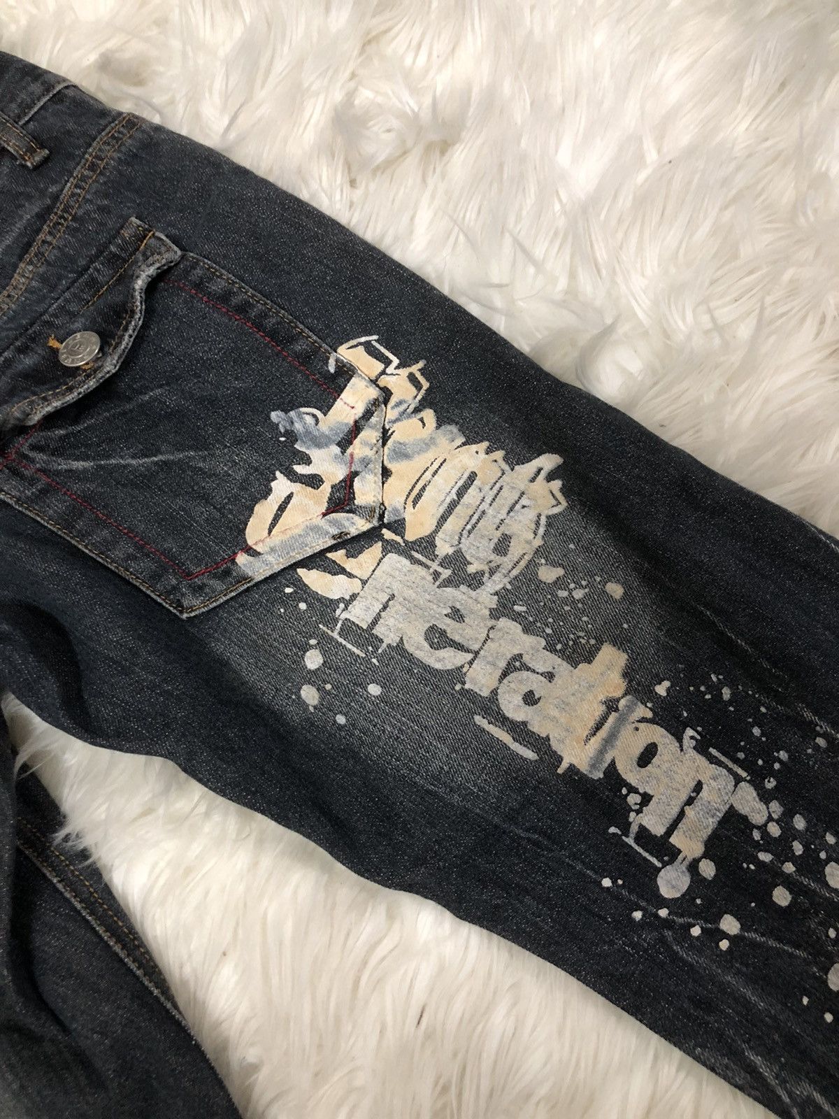 Japanese Brand × Seditionaries Japanese double waist denim punk/seditionaries skull ☠️ Size US 32 / EU 48 - 12 Thumbnail