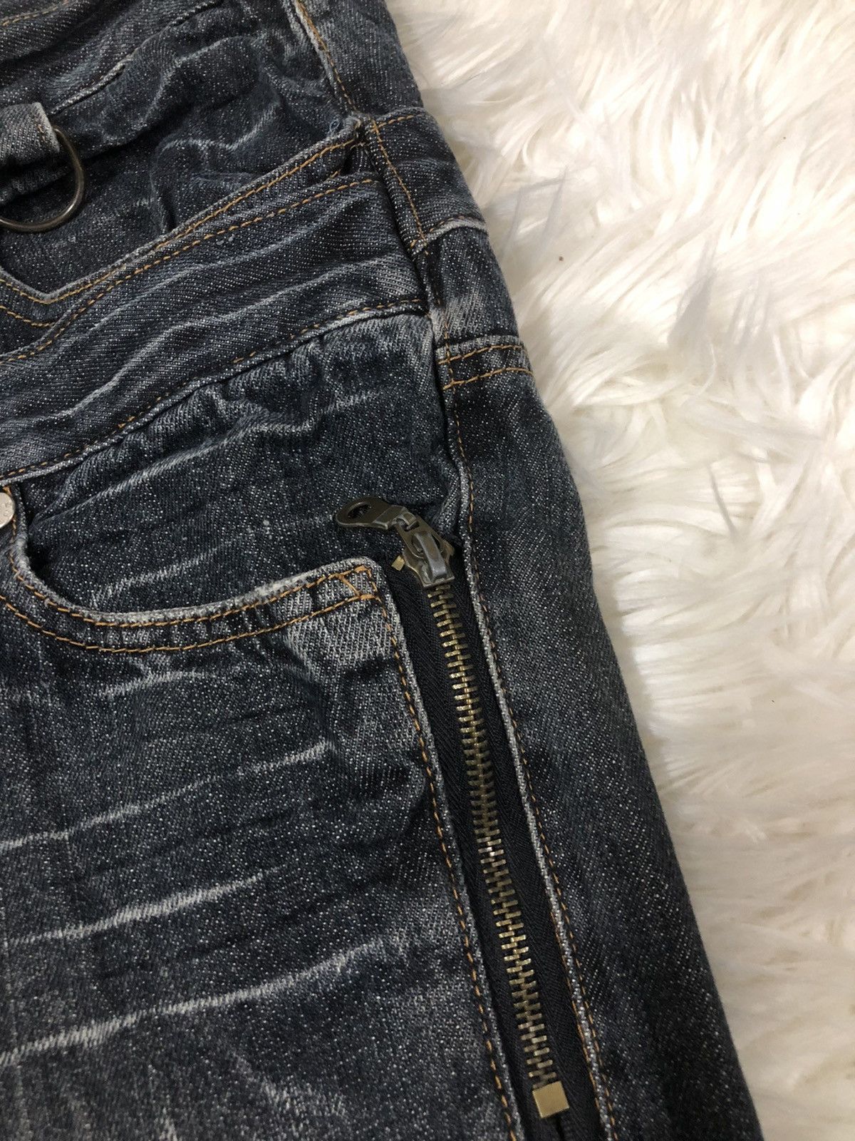 Japanese Brand × Seditionaries Japanese double waist denim punk/seditionaries skull ☠️ Size US 32 / EU 48 - 6 Thumbnail