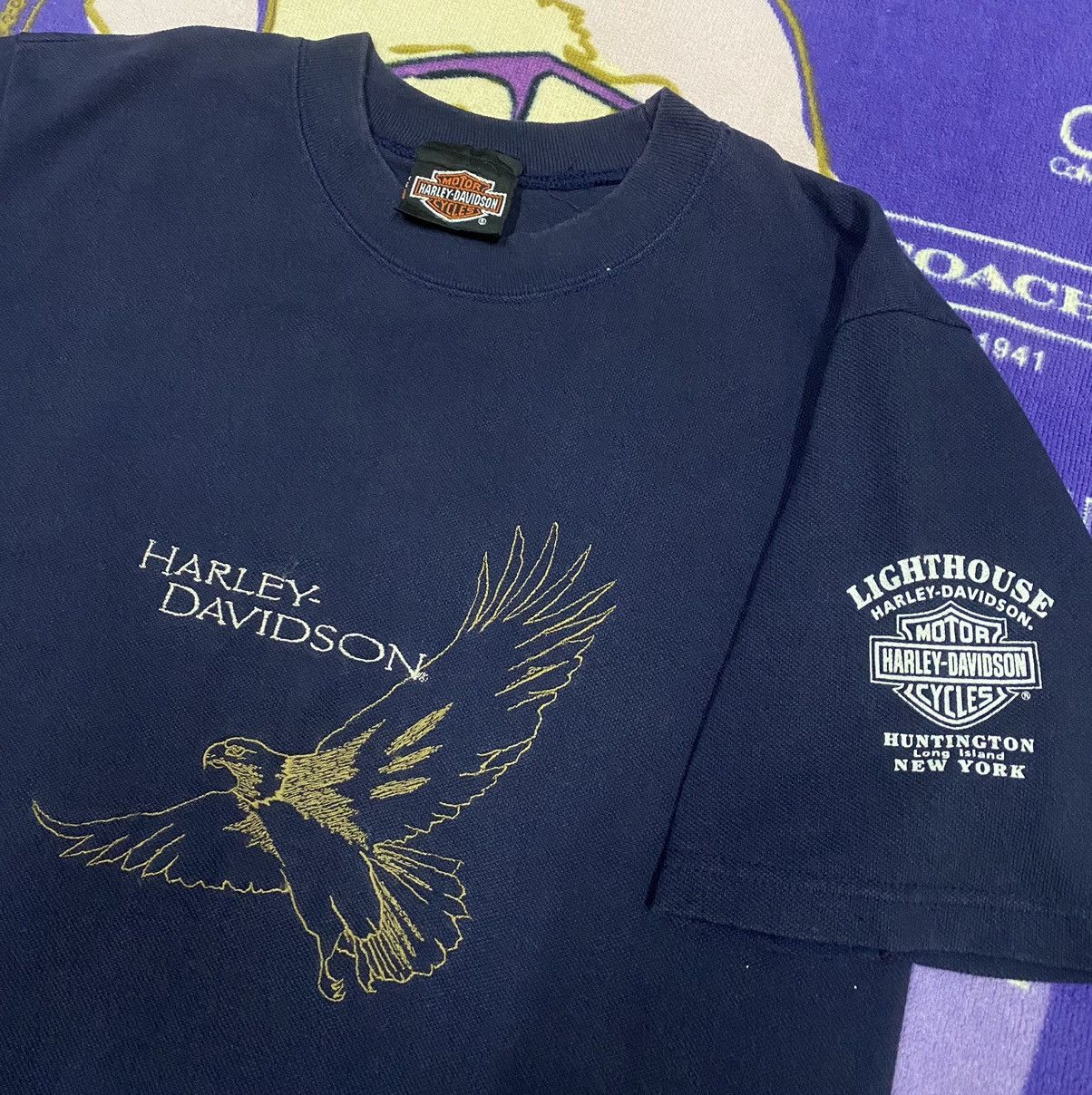 Harley Davidson × Vintage HARLEY-DAVIDSON Shirt Rare Design Size US M / EU 48-50 / 2 - 3 Thumbnail
