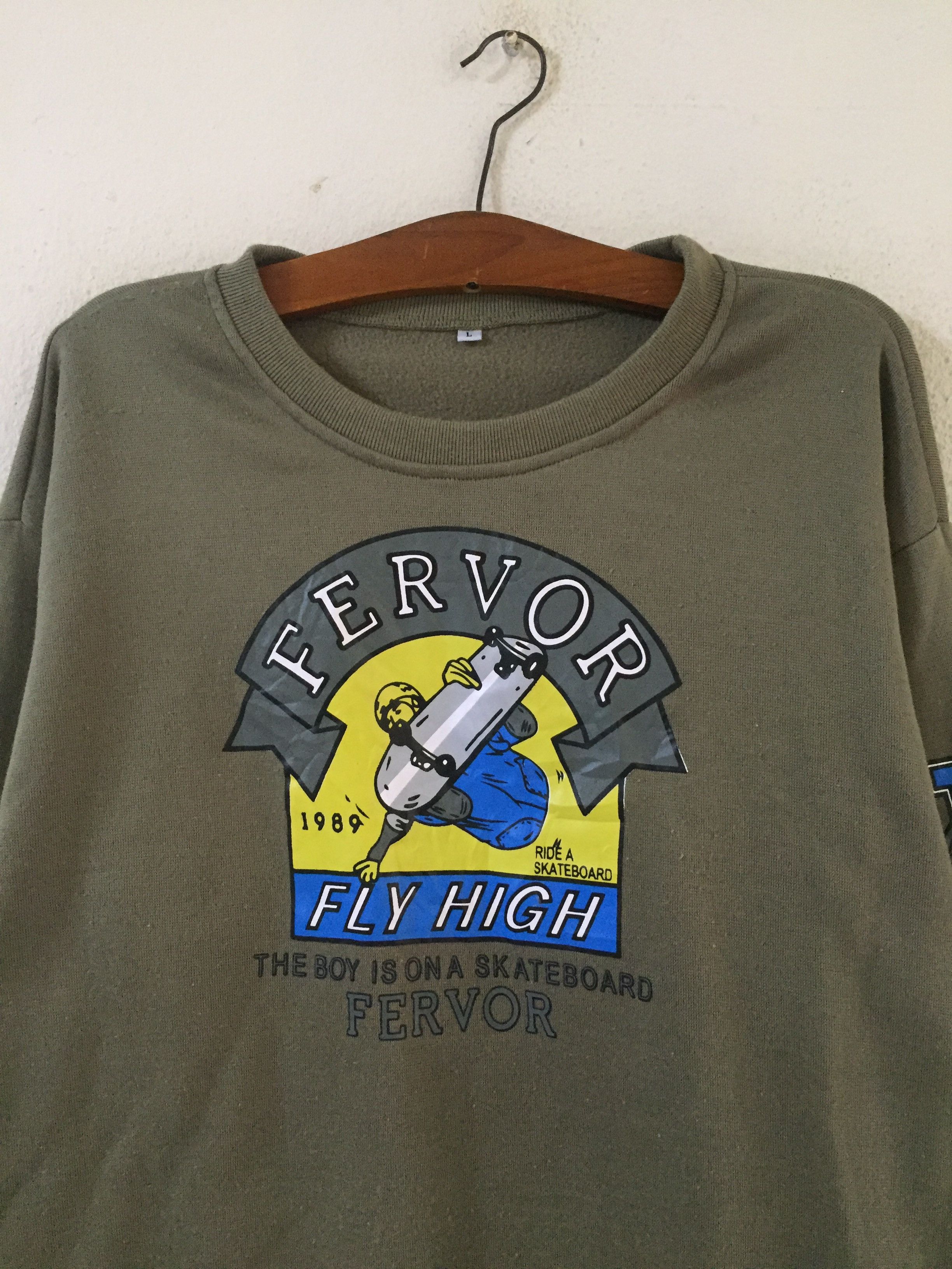 Other Fervor Fly High Skateboard Sweatshirt Size US L / EU 52-54 / 3 - 4 Thumbnail