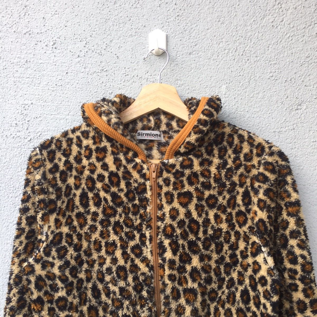 Japanese Brand × Vintage Vintage Sirmione Leopard Design Zipper Fleece Sweater Size US S / EU 44-46 / 1 - 2 Thumbnail