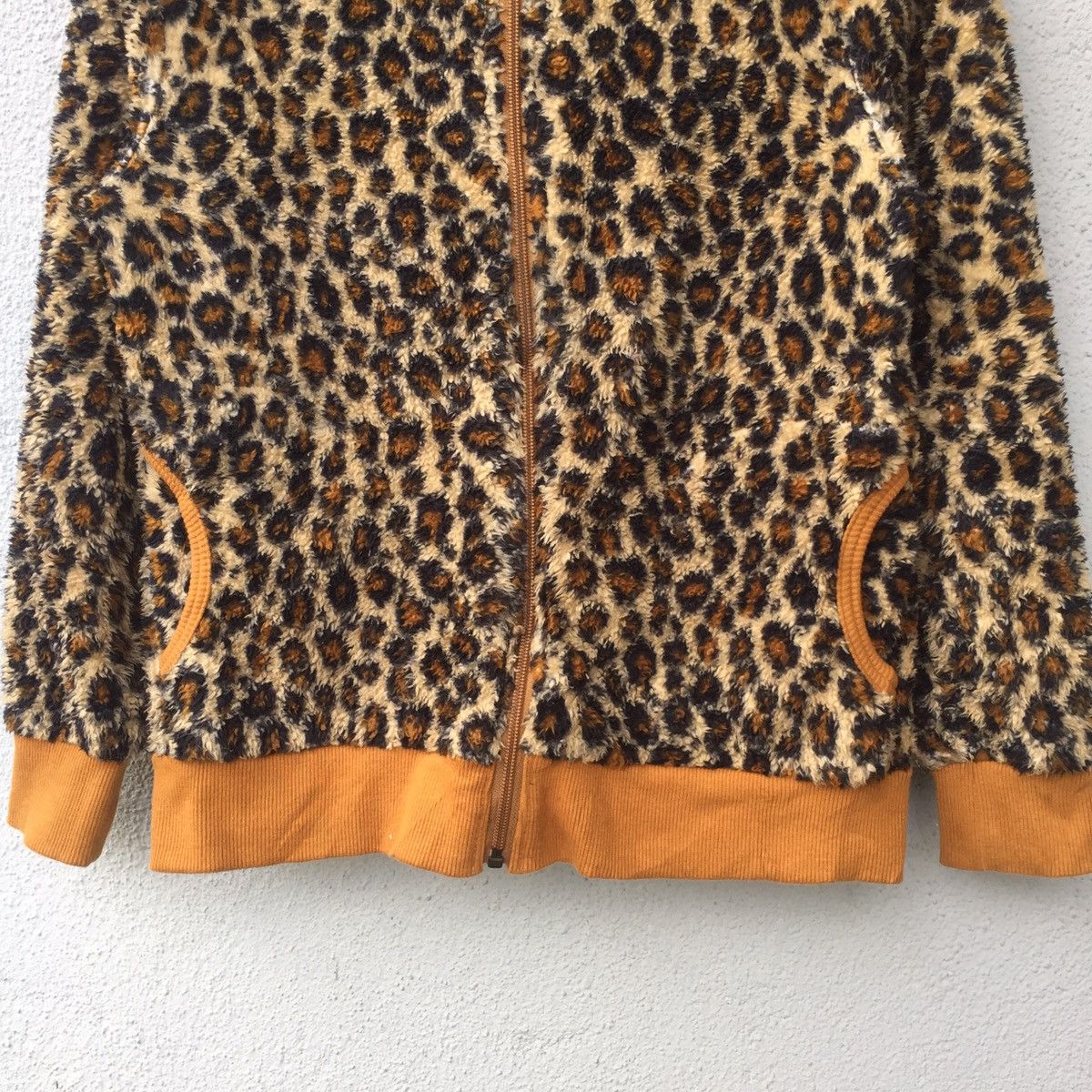 Japanese Brand × Vintage Vintage Sirmione Leopard Design Zipper Fleece Sweater Size US S / EU 44-46 / 1 - 3 Thumbnail