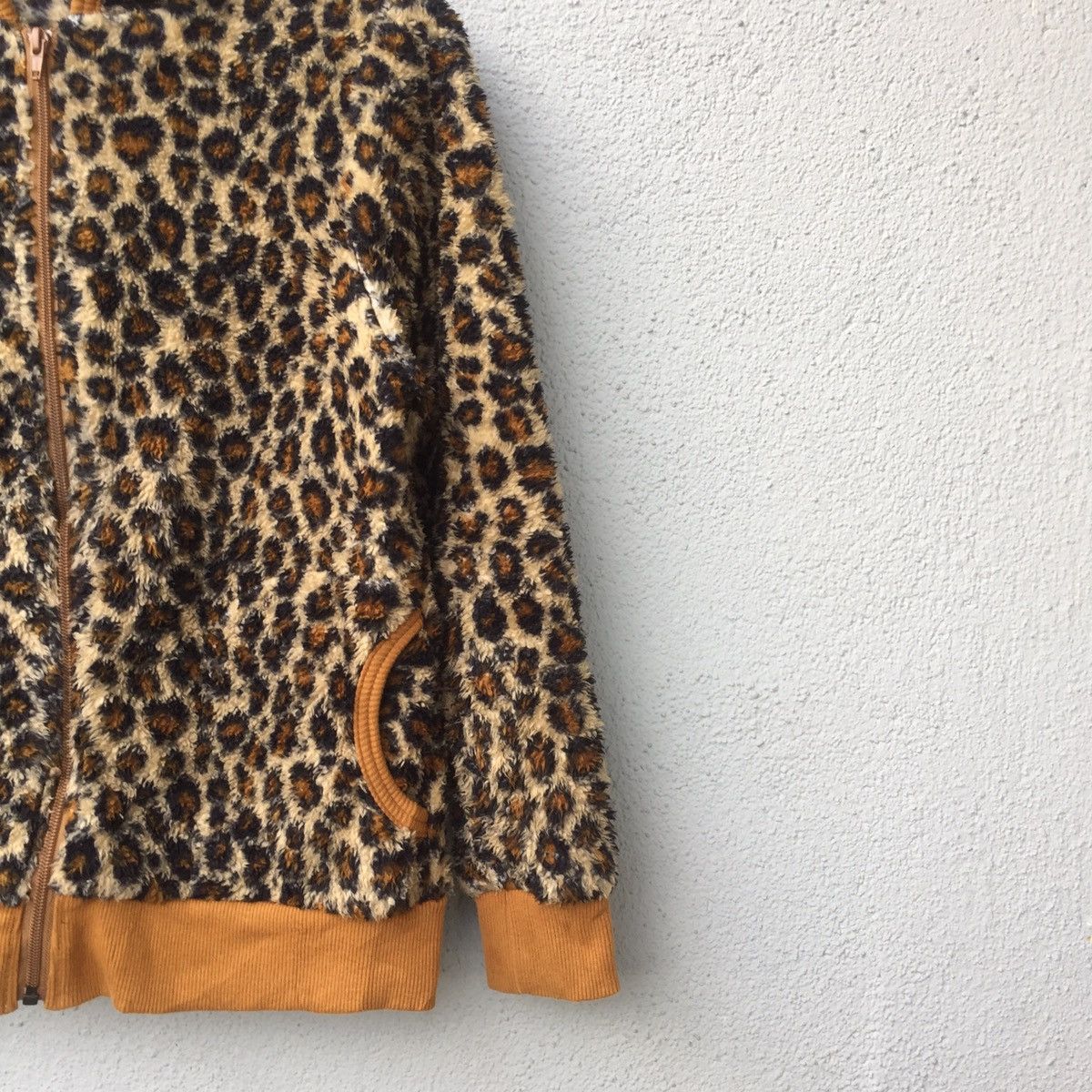 Japanese Brand × Vintage Vintage Sirmione Leopard Design Zipper Fleece Sweater Size US S / EU 44-46 / 1 - 5 Thumbnail