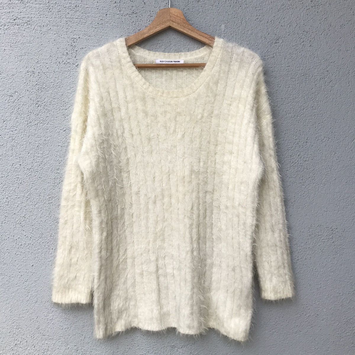 Aran Isles Knitwear Ray Cassin Favori Shag Shaggy Fur Mohair Knitwear Size US L / EU 52-54 / 3 - 1 Thumbnail