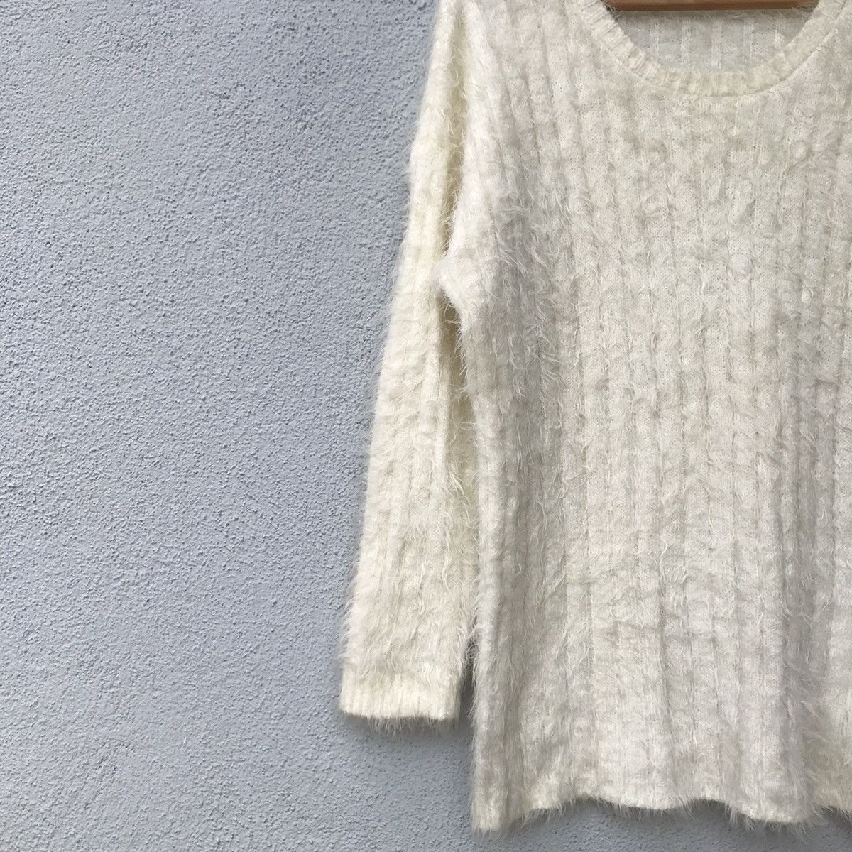 Aran Isles Knitwear Ray Cassin Favori Shag Shaggy Fur Mohair Knitwear Size US L / EU 52-54 / 3 - 4 Thumbnail
