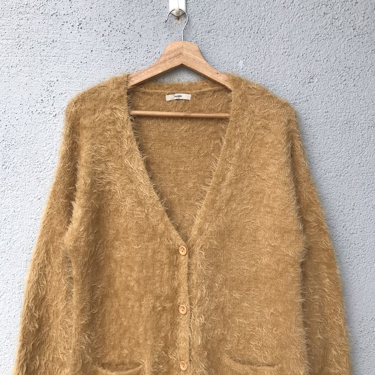 Aran Isles Knitwear Mystic Soft Fur Shag Shaggy Mohair Knitwear Cardigan Size US M / EU 48-50 / 2 - 2 Thumbnail