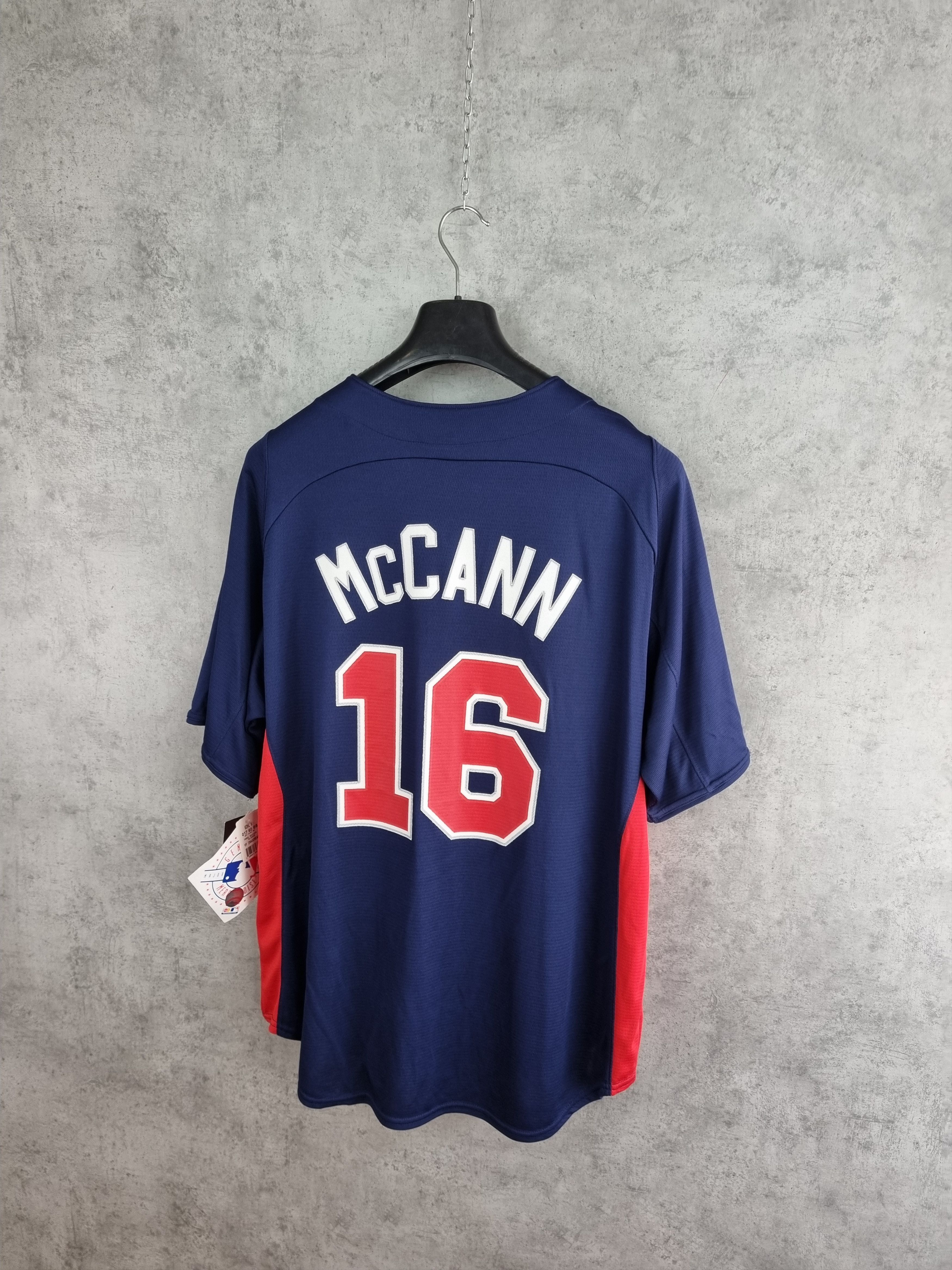 Speedline Sports Atlanta Braves #16 McCann Jersey cheapest - Button Down - Men's Large