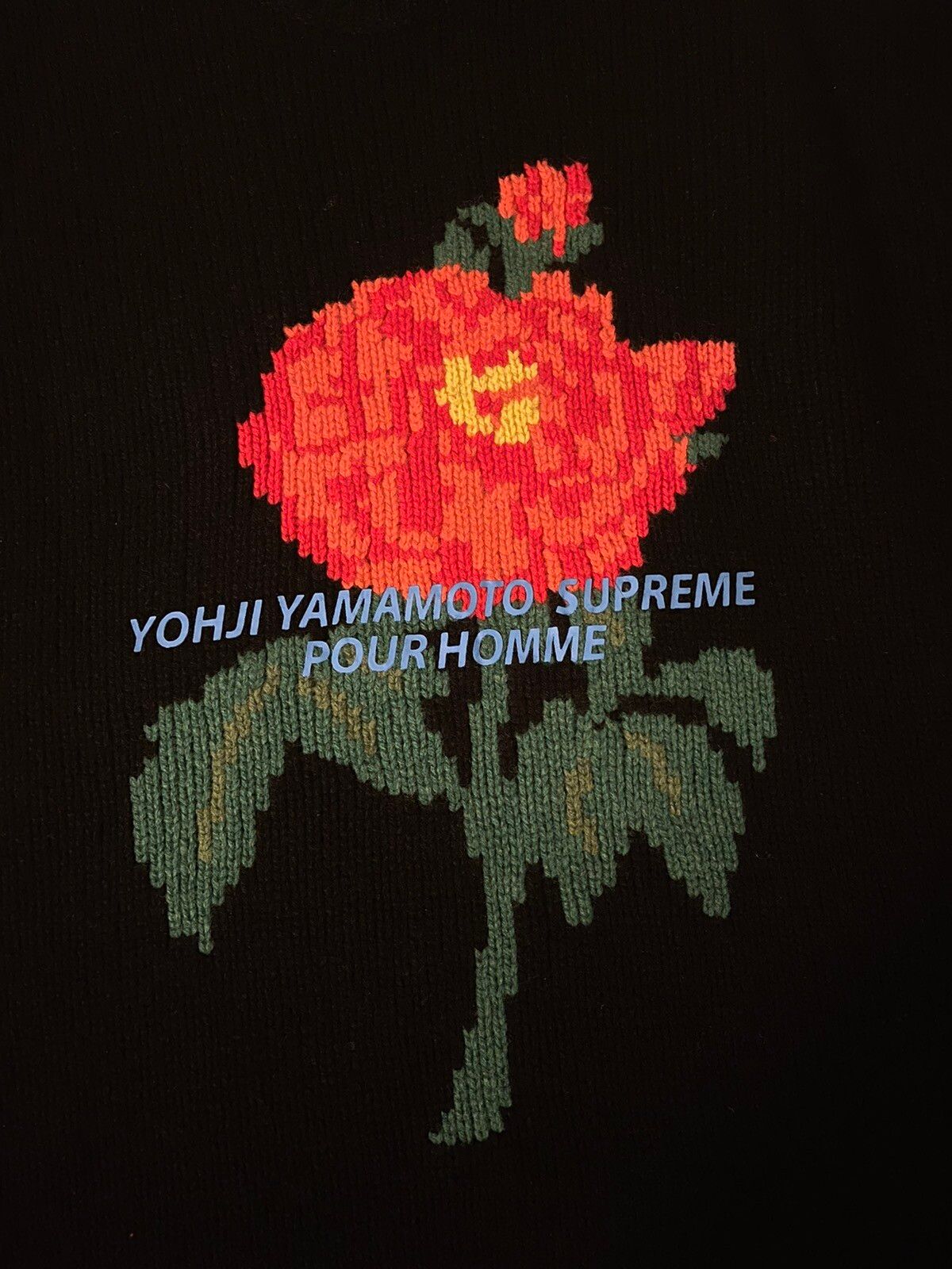 Supreme Supreme Yohji Yamamoto Knit Sweater Black Size XL FW20 Y3 | Grailed