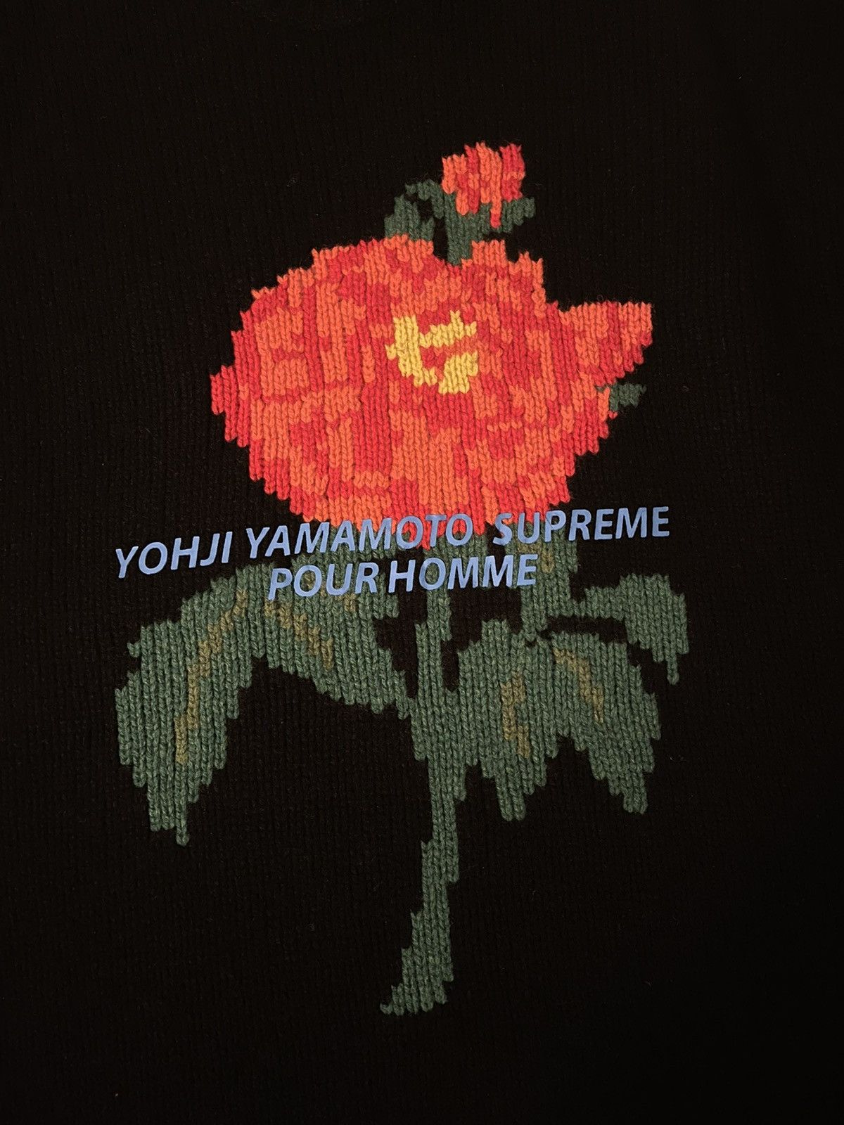 Supreme Supreme Yohji Yamamoto Knit Sweater Black Size XL FW20 Y3 | Grailed