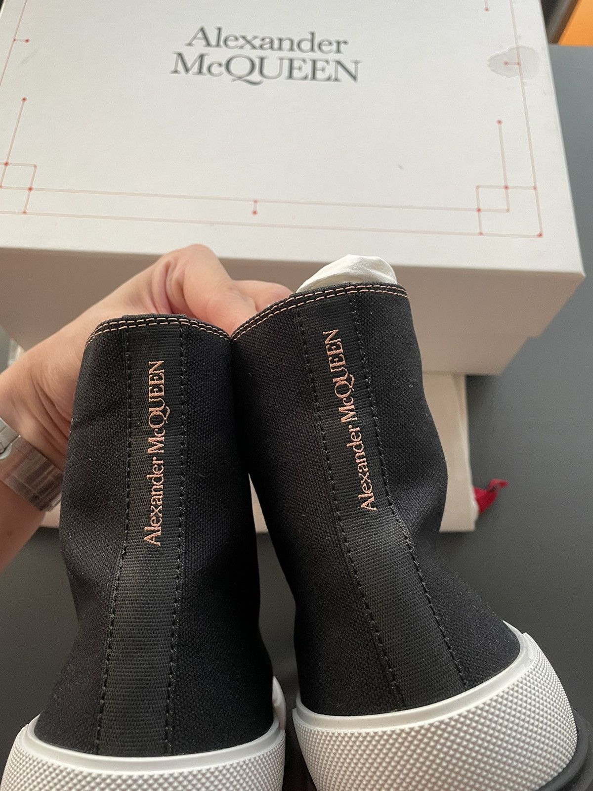 Alexander McQueen × MCQ Super Rare Limited Edition Runway Brand New Rare Tread Boots Size US 9.5 / EU 42-43 - 17 Thumbnail
