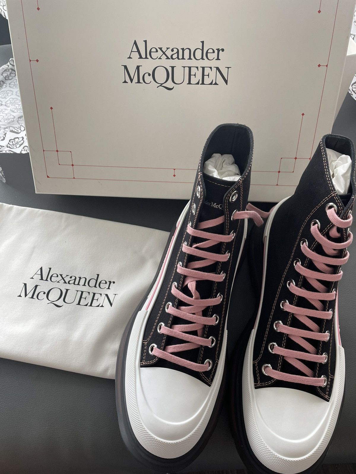 Alexander McQueen × MCQ Super Rare Limited Edition Runway Brand New Rare Tread Boots Size US 9.5 / EU 42-43 - 9 Thumbnail