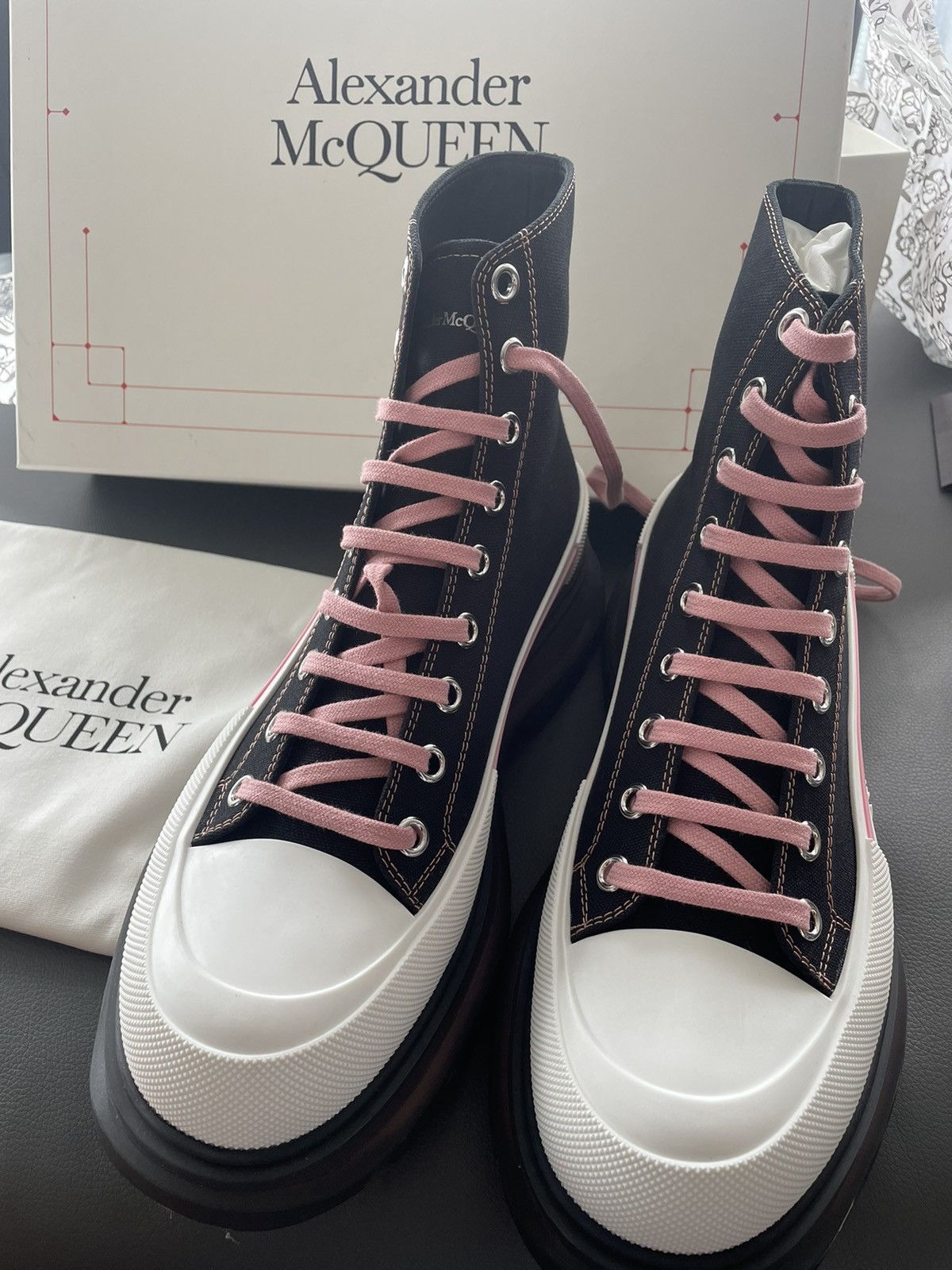 Alexander McQueen × MCQ Super Rare Limited Edition Runway Brand New Rare Tread Boots Size US 9.5 / EU 42-43 - 1 Thumbnail