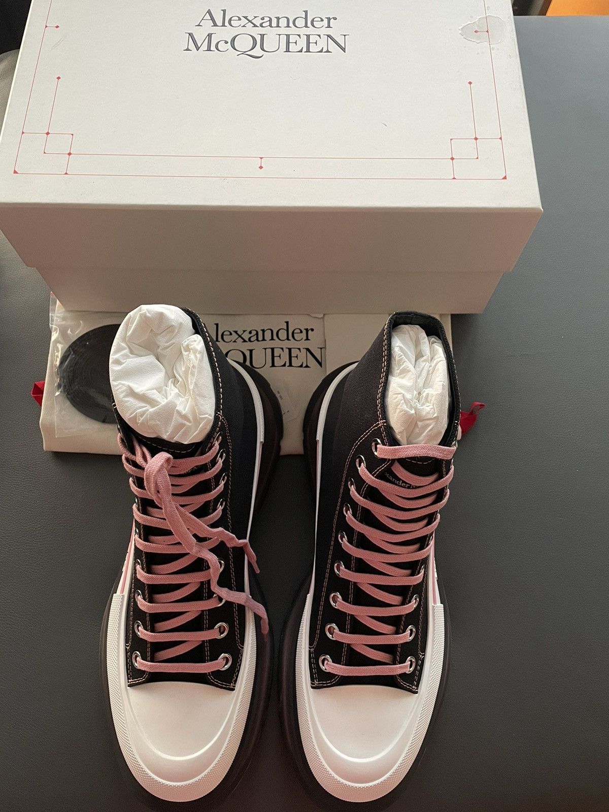 Alexander McQueen × MCQ Super Rare Limited Edition Runway Brand New Rare Tread Boots Size US 9.5 / EU 42-43 - 5 Thumbnail