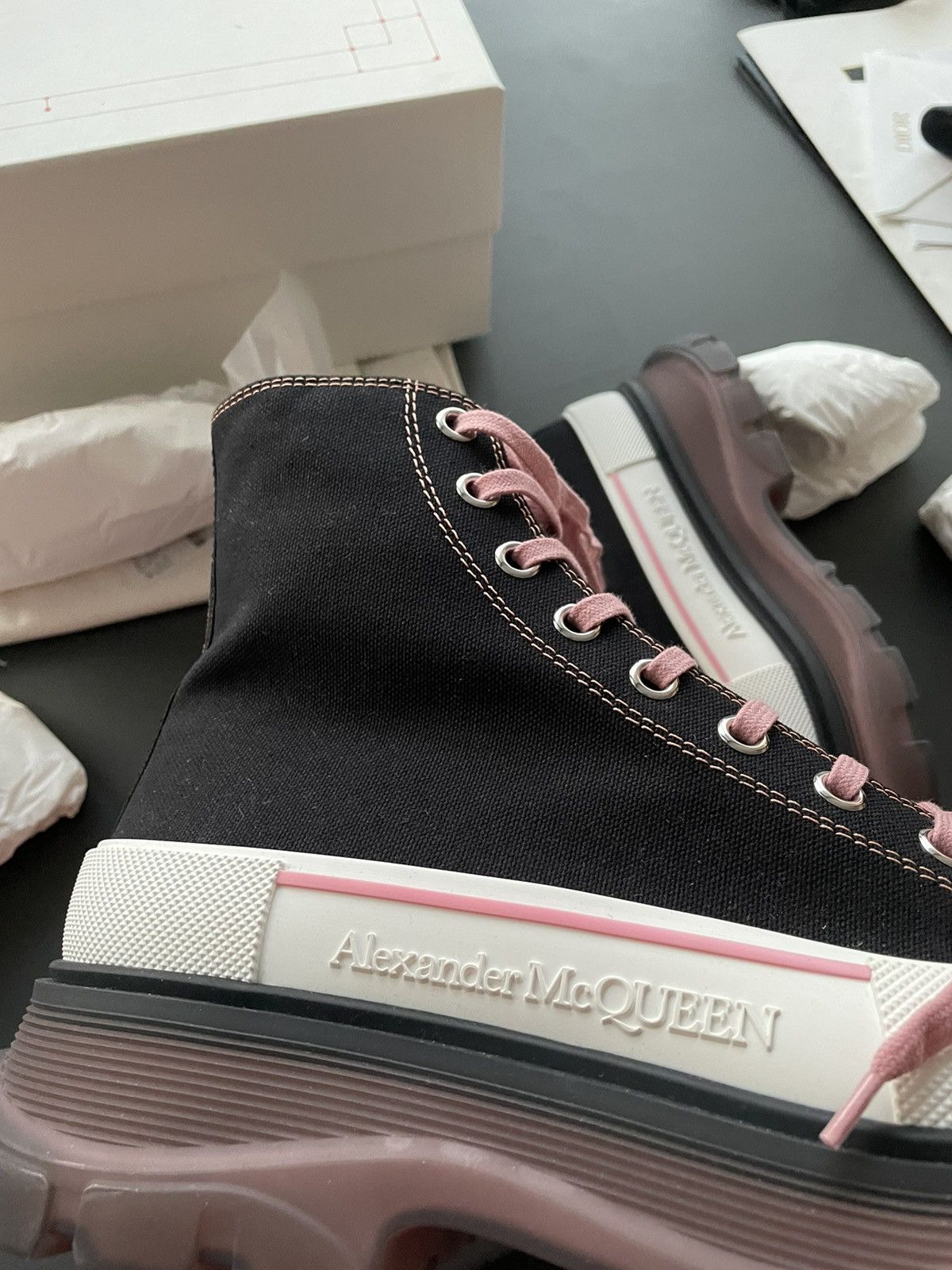 Alexander McQueen × MCQ Super Rare Limited Edition Runway Brand New Rare Tread Boots Size US 9.5 / EU 42-43 - 20 Thumbnail