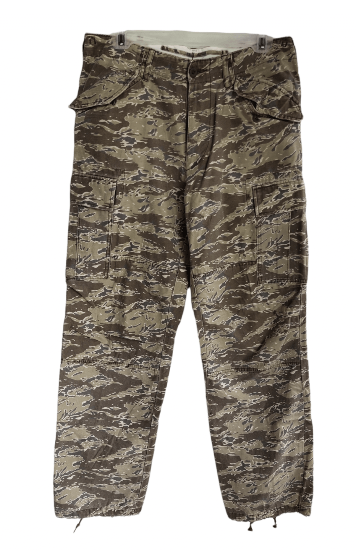 VINTAGE TIGER STRIPE CAMOUFLAGE COMBAT TROUSERS