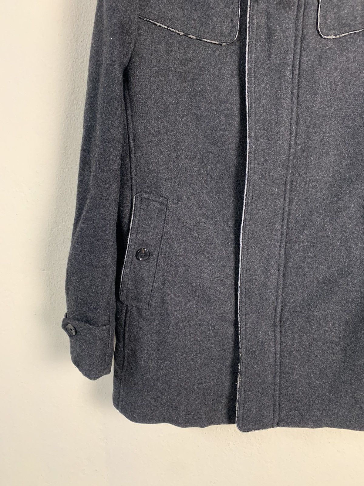 Katharine Hamnett London Katherine Hammett London Wool Hoodie Jacket Size US M / EU 48-50 / 2 - 3 Thumbnail