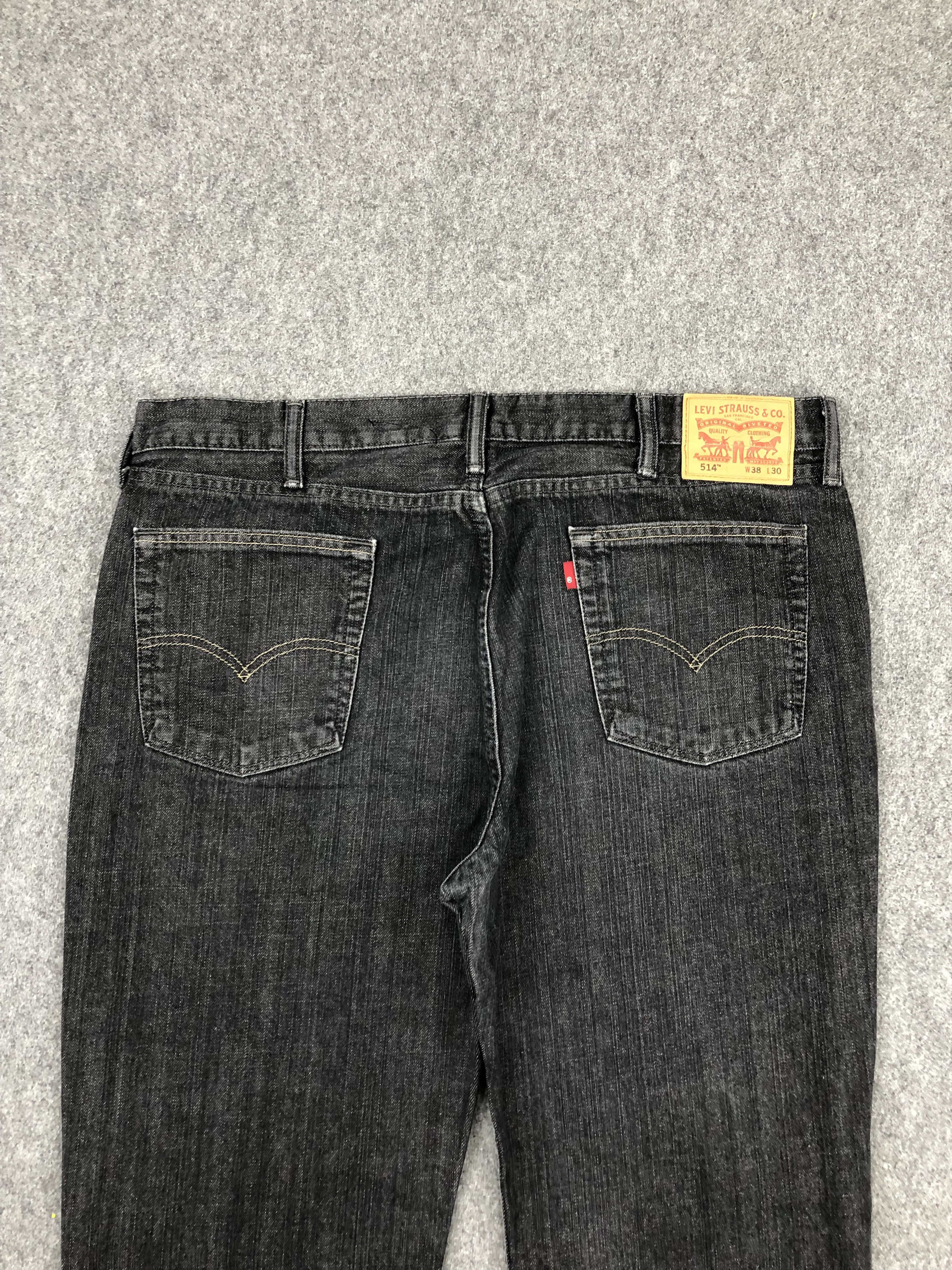 Levi's Vintage Levis 514 Black Jeans DPP0238 Size US 40 / EU 56 - 4 Thumbnail