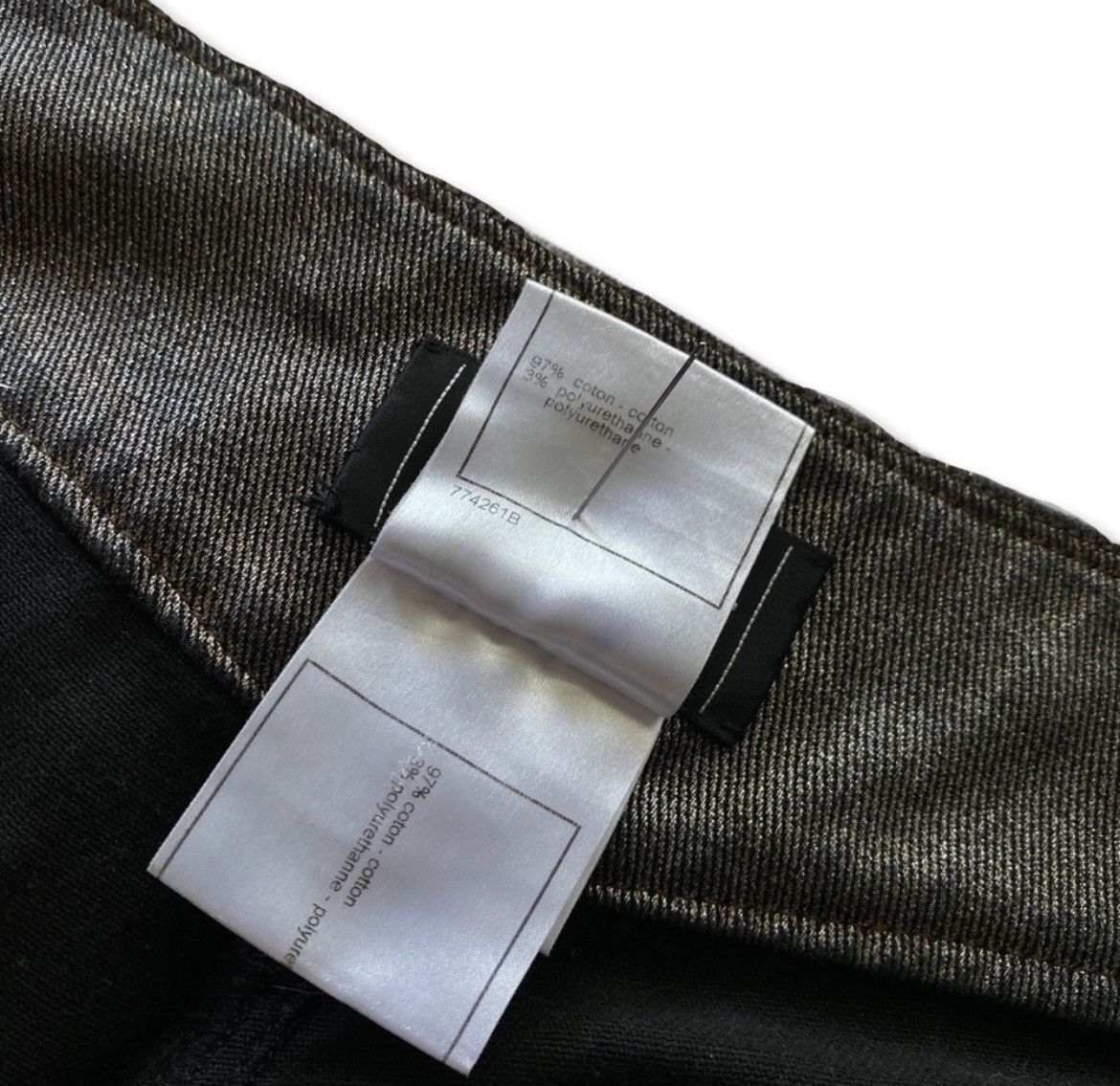 Chanel Chanel Metallic Ruched Jeans Size 26" / US 2 / IT 38 - 9 Thumbnail