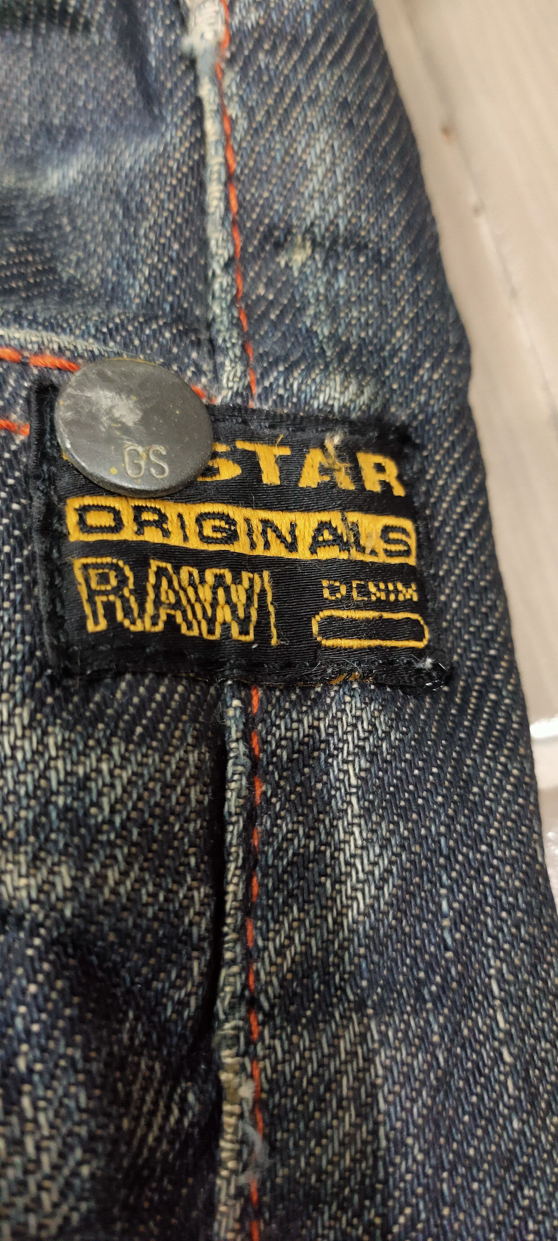 G-Star G star raw original button denim jeans vintage distressed Size US 32 / EU 48 - 4 Thumbnail