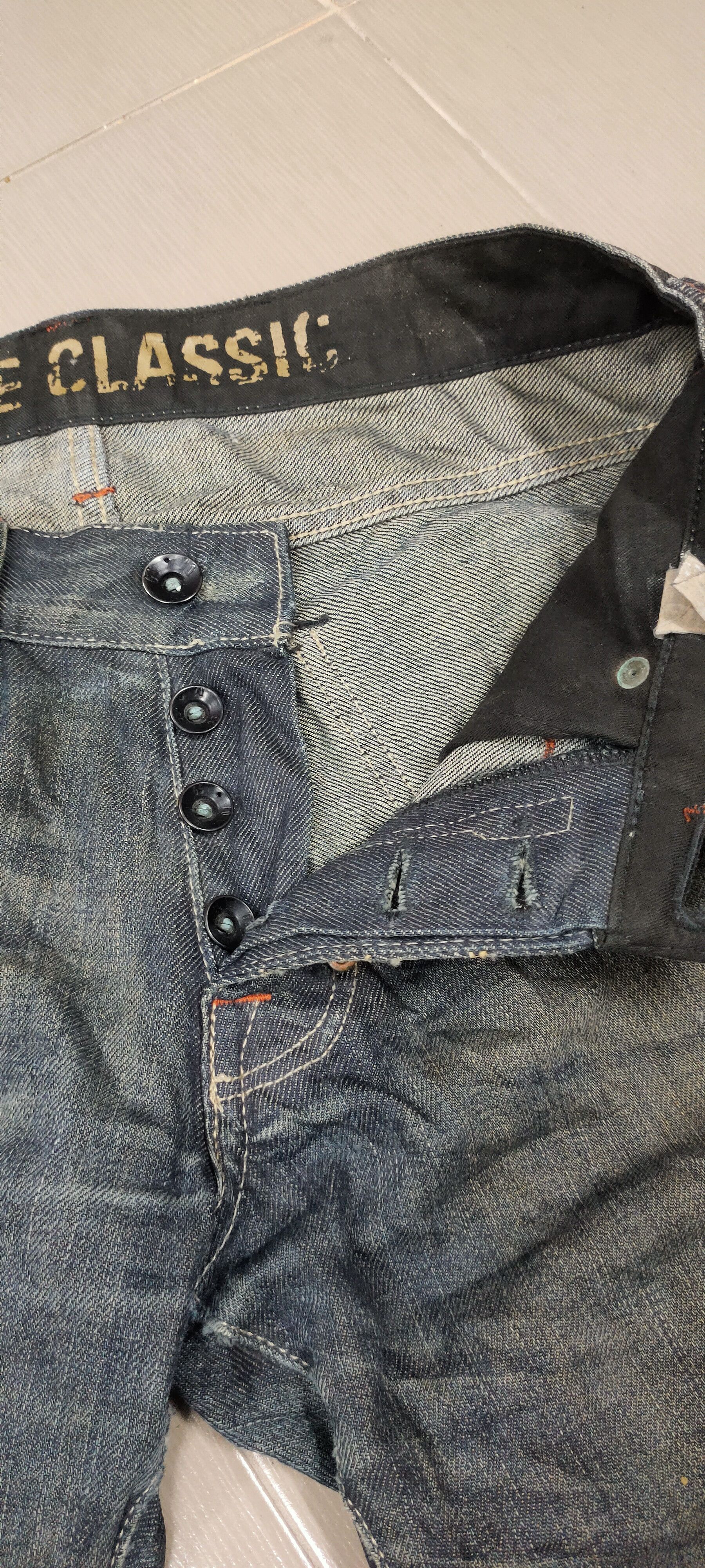 G-Star G star raw original button denim jeans vintage distressed Size US 32 / EU 48 - 3 Thumbnail
