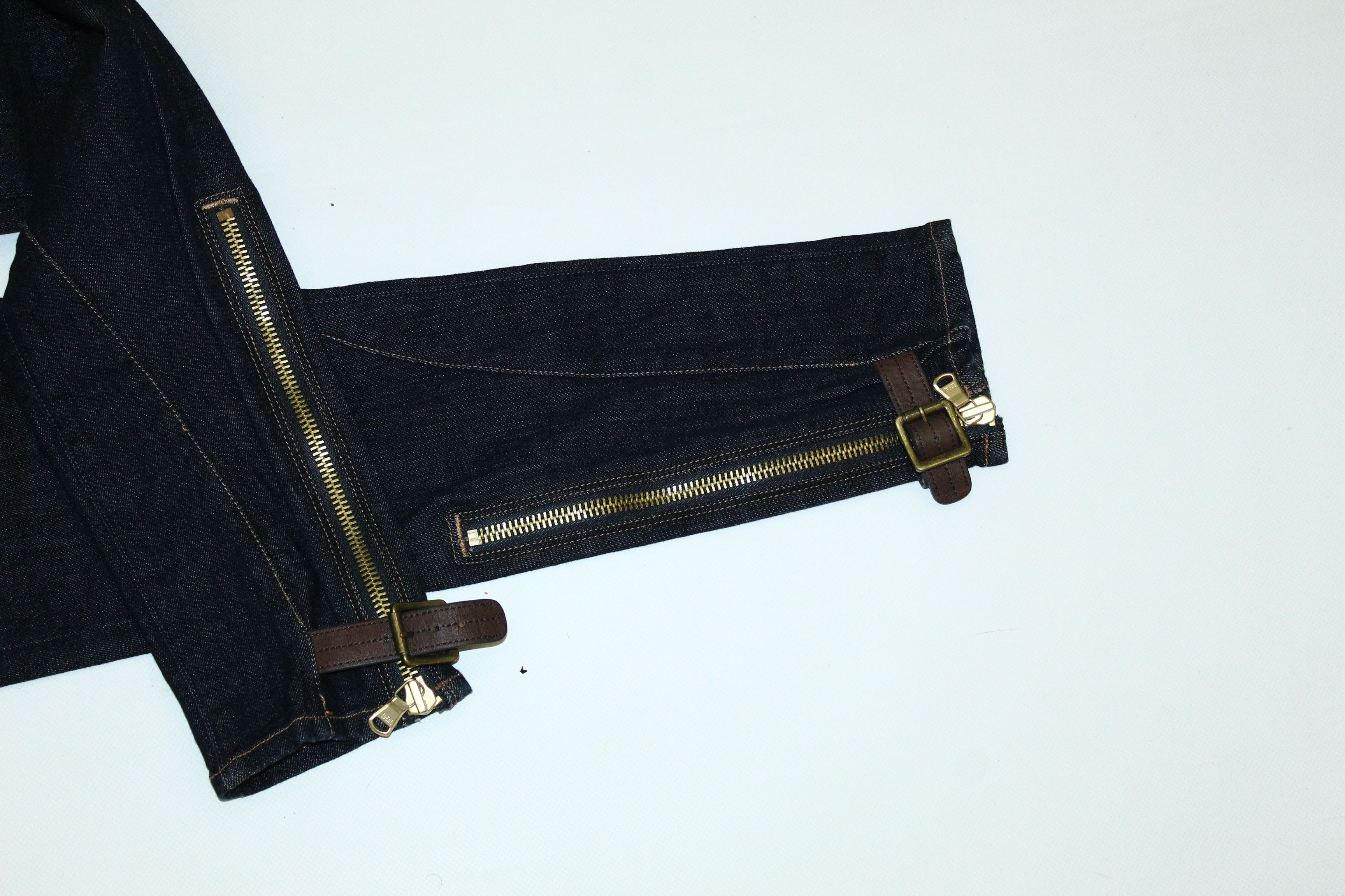 Polo Ralph Lauren Polo R.L. Crest N.Y. Logo Embroid Skinny Raw Denim Jeans Size US 30 / EU 46 - 5 Thumbnail