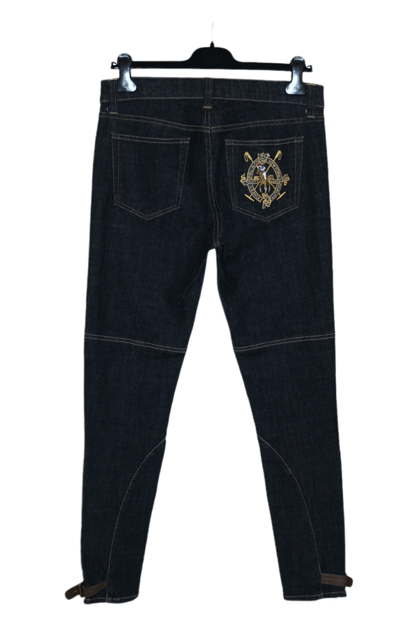 Polo Ralph Lauren Polo R.L. Crest N.Y. Logo Embroid Skinny Raw Denim Jeans Size US 30 / EU 46 - 1 Thumbnail
