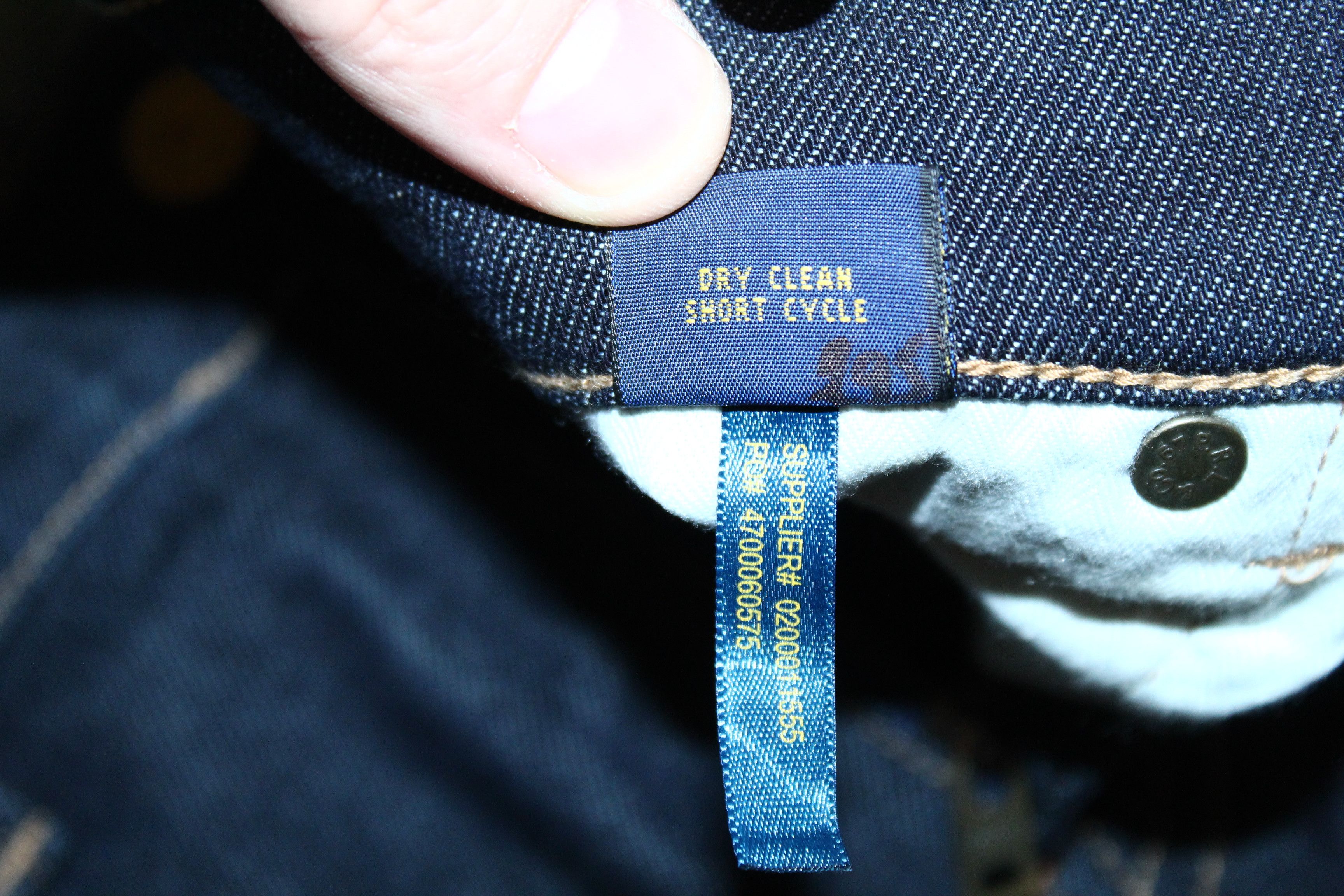 Polo Ralph Lauren Polo R.L. Crest N.Y. Logo Embroid Skinny Raw Denim Jeans Size US 30 / EU 46 - 9 Thumbnail