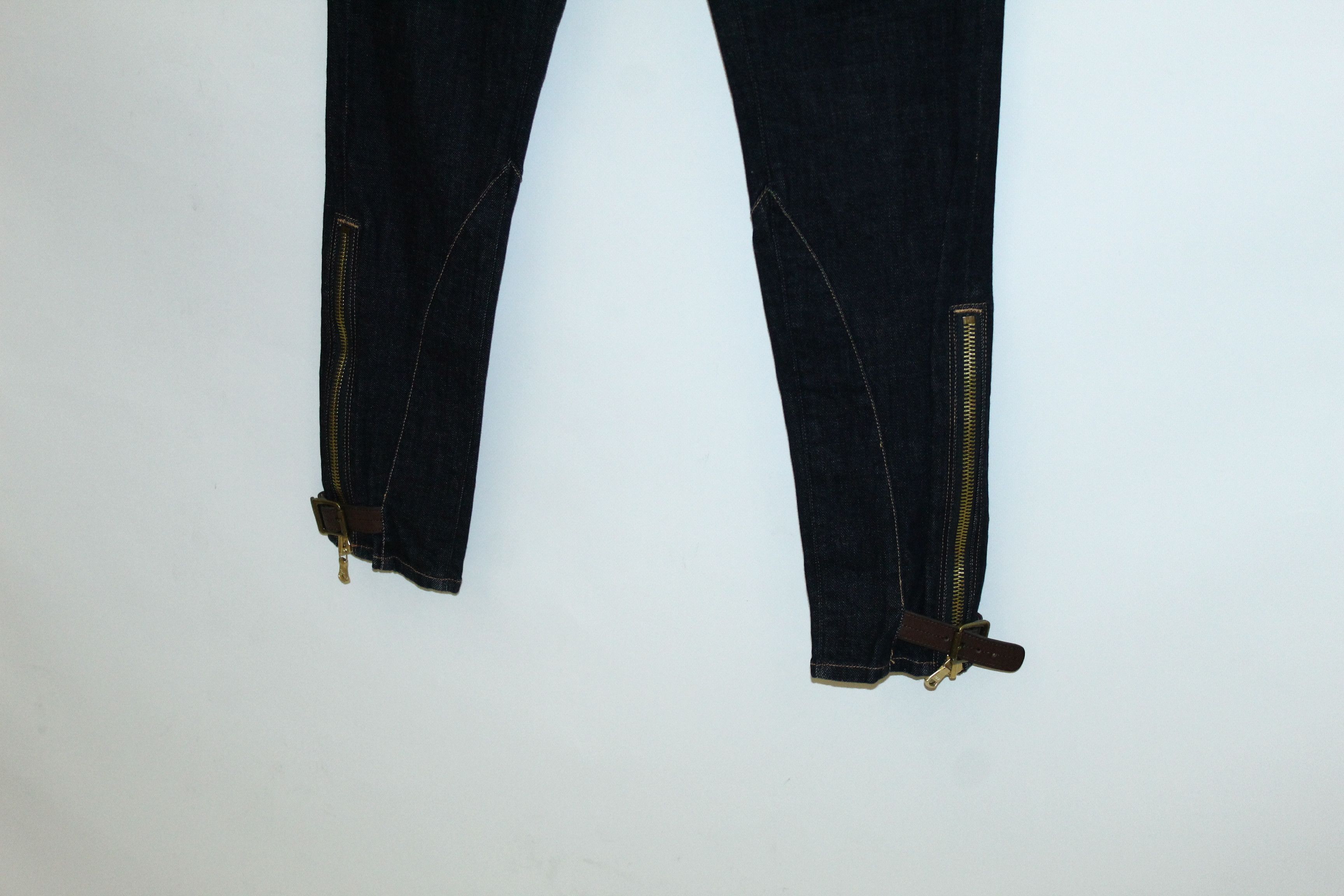 Polo Ralph Lauren Polo R.L. Crest N.Y. Logo Embroid Skinny Raw Denim Jeans Size US 30 / EU 46 - 11 Thumbnail