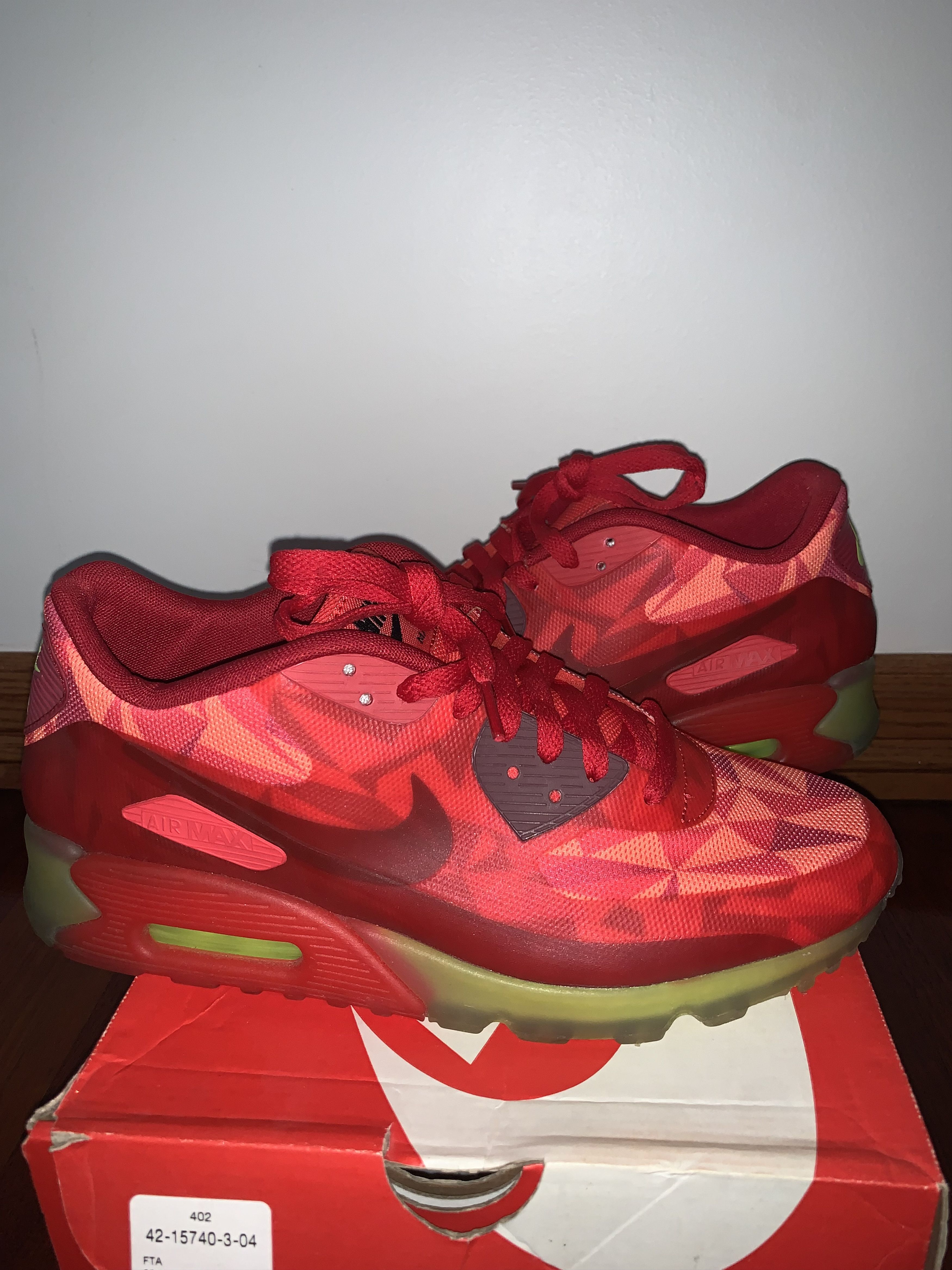 Air max 90 fashion ice gym red