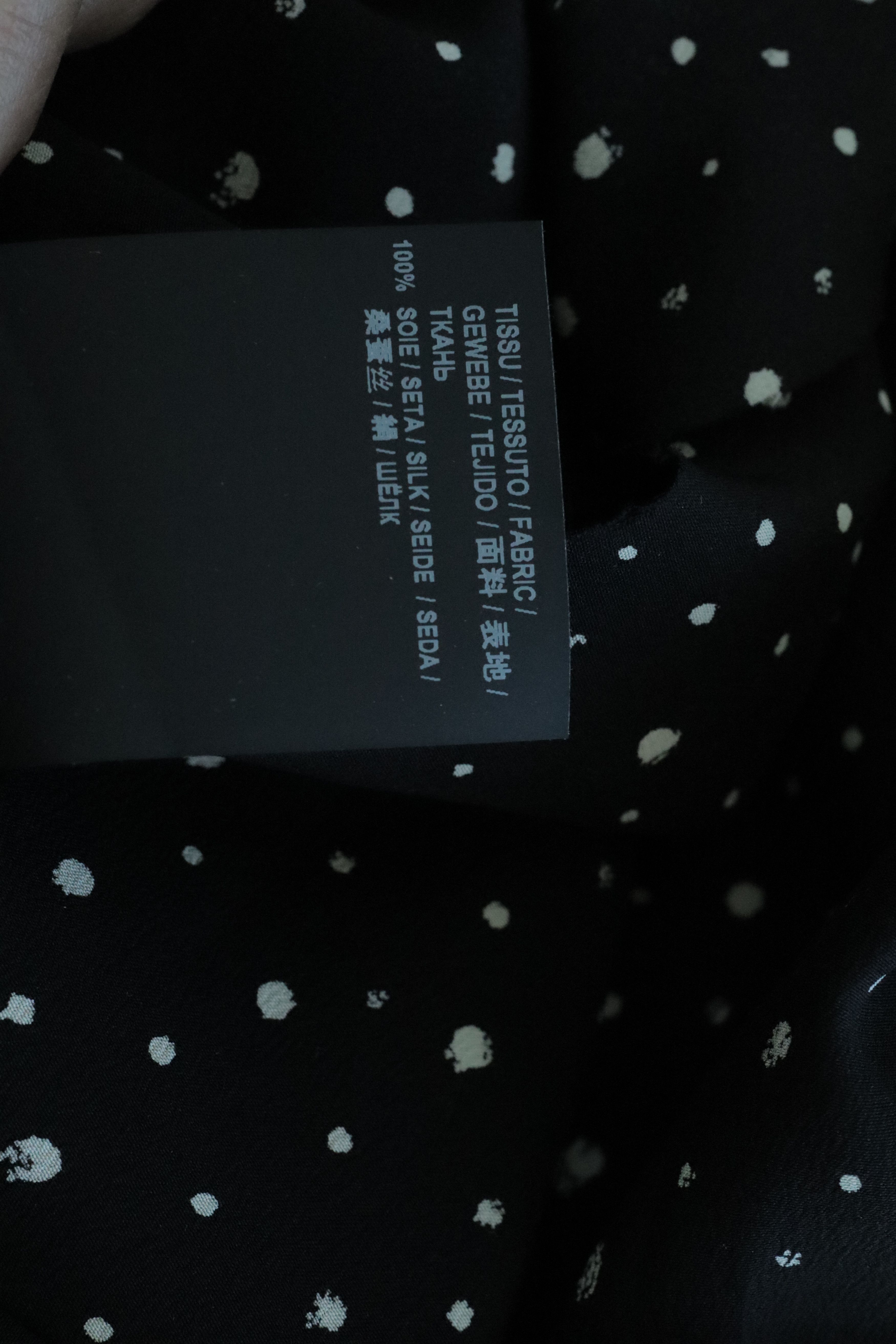 Hedi Slimane × Saint Laurent Paris Black silk dot shirt Size US M / EU 48-50 / 2 - 6 Thumbnail