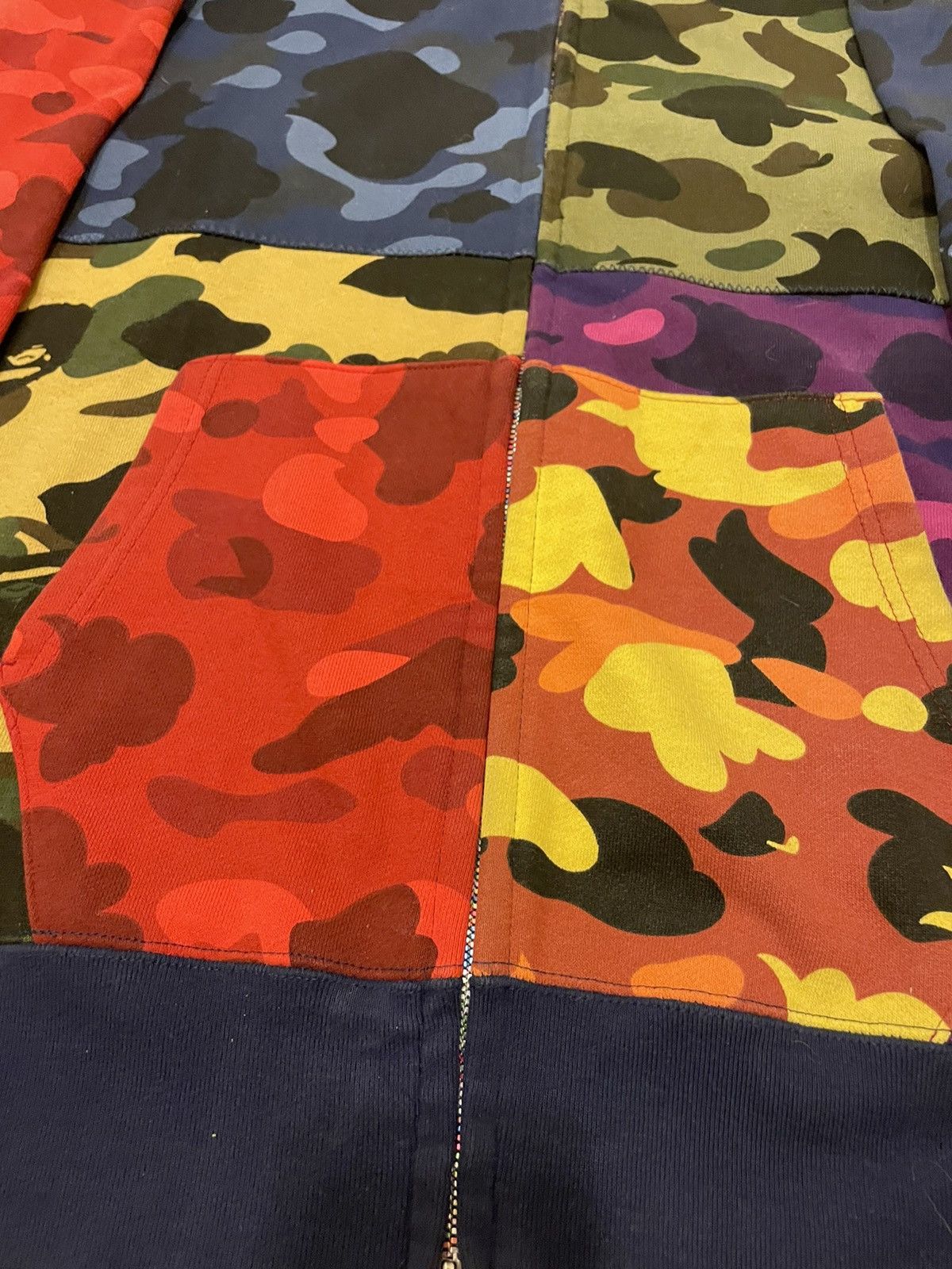 Bape Bape multi mix color camo shark full zip hoodie Size US L / EU 52-54 / 3 - 8 Thumbnail