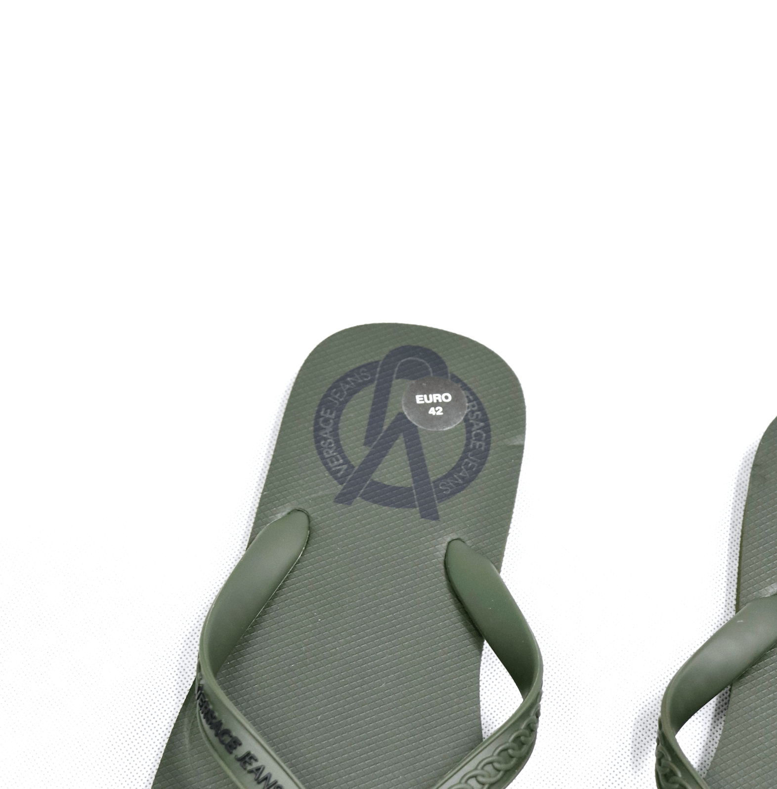 Versace Brand New VJC Khaki Flip Flops Size US 9 / EU 42 - 4 Thumbnail
