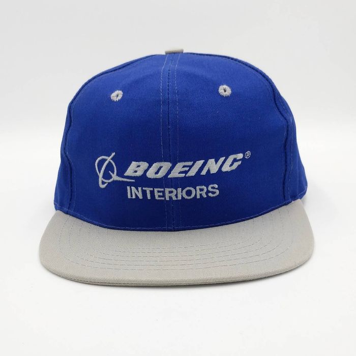 Casquette Boeing Vintage – One Team One Mission – KC-135 – Snapback Noir/bleu