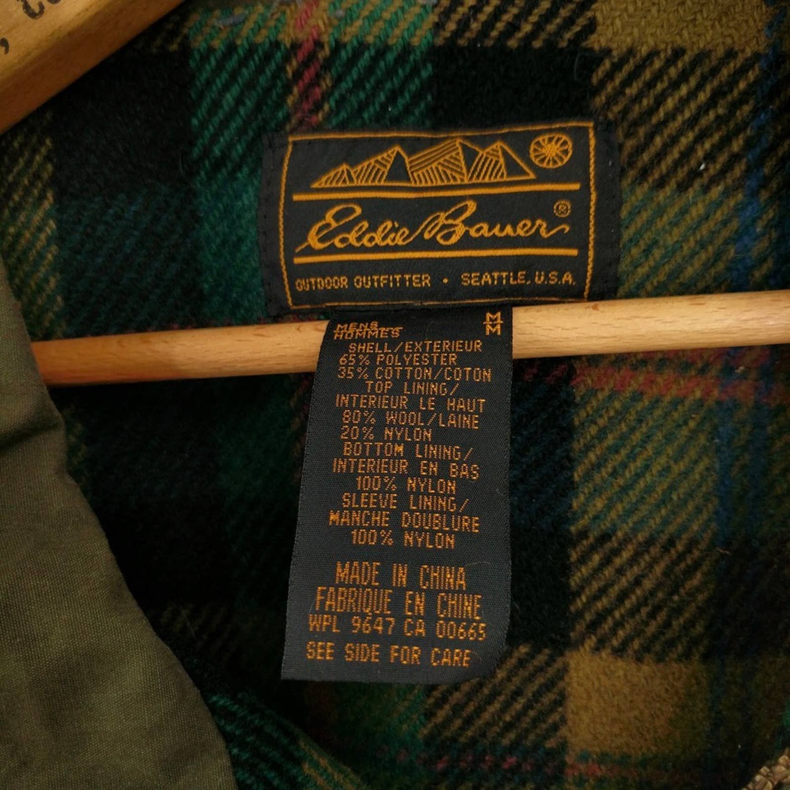 Vintage Eddie Bauer Wool Lined Mountain Parka Utility Jacket