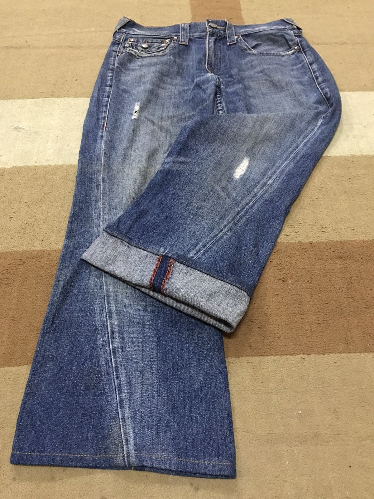 Japanese Brand × True Religion TRUE RELIGION DENIM JEANS EMBROIDERY LOGO Size US 32 / EU 48 - 3 Thumbnail