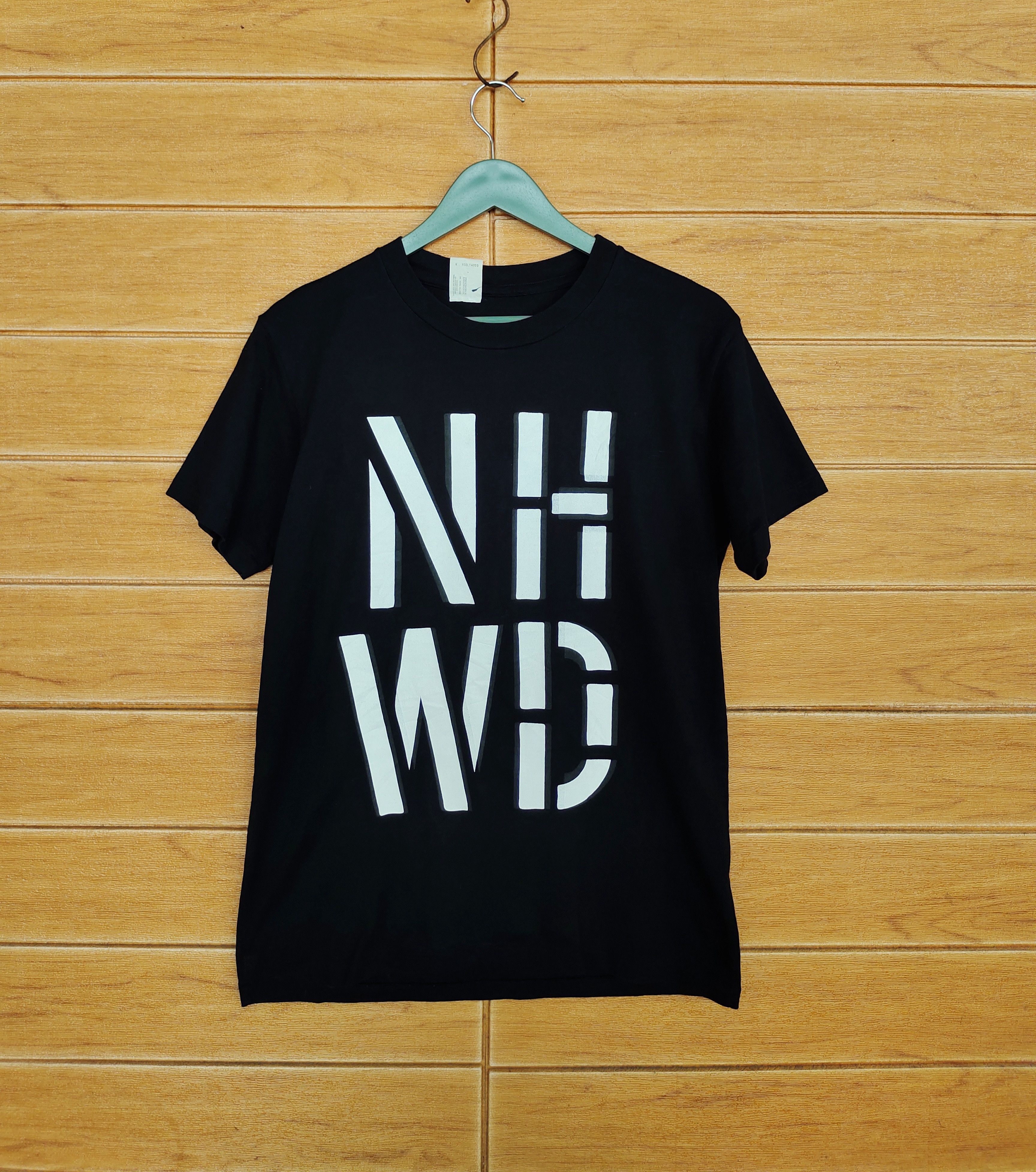 N.Hoolywood 🇯🇵 N. Hoolywood "NHWD" Black T-Shirt / Mister Hollywood Size US M / EU 48-50 / 2 - 1 Thumbnail