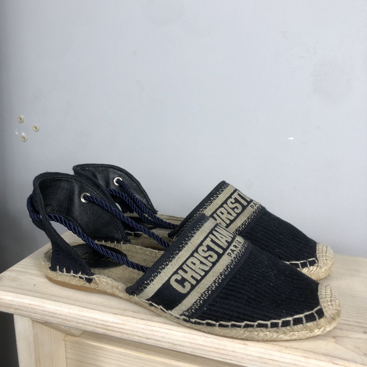 Christian Dior Monsieur × Vintage Christian Dior Paris Vintage Espadrille Sandals Size US 9 / IT 39 - 6 Thumbnail